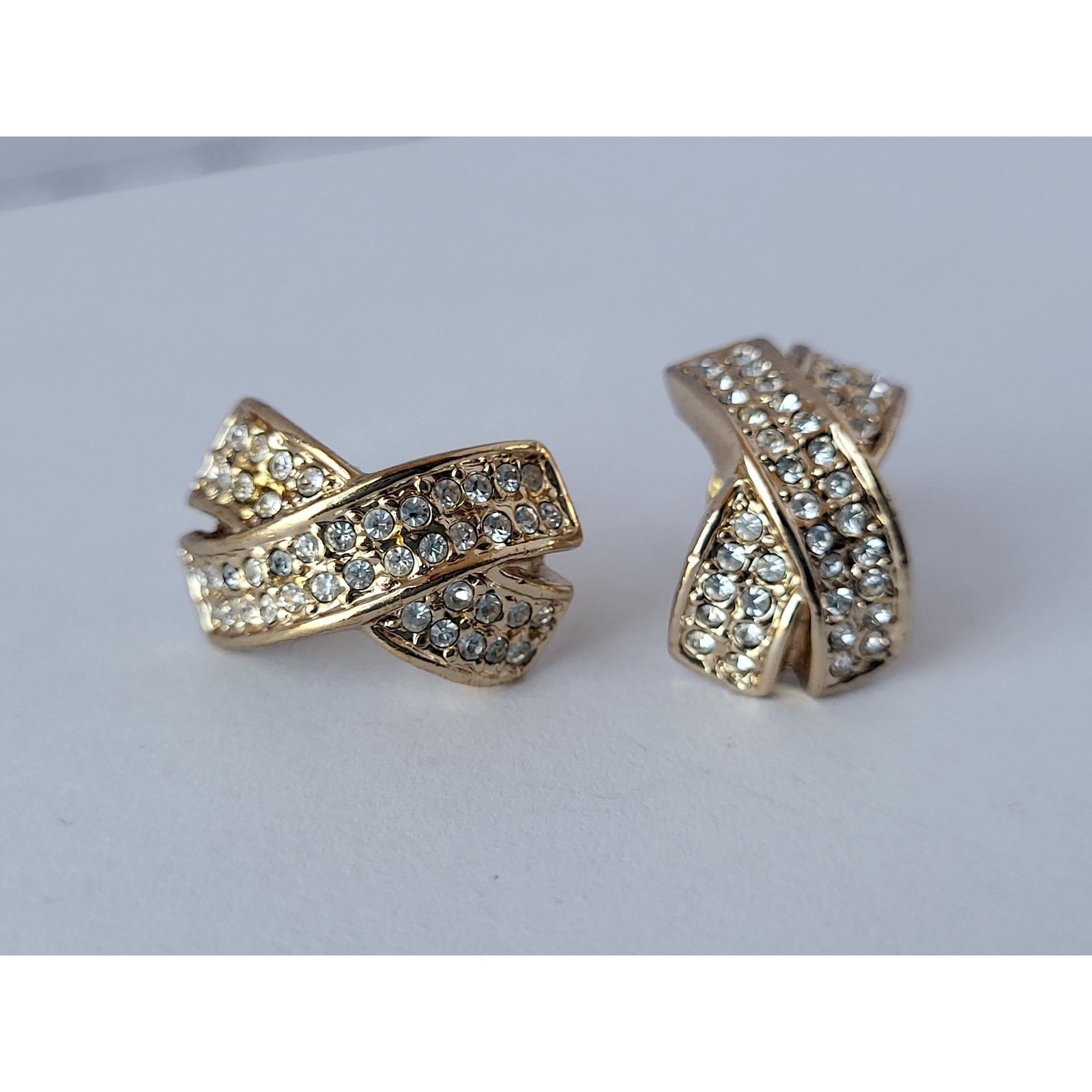 Other Roman Crossover X Faux Diamond Earrings Signed Pierced Size ONE SIZE - 6 Thumbnail