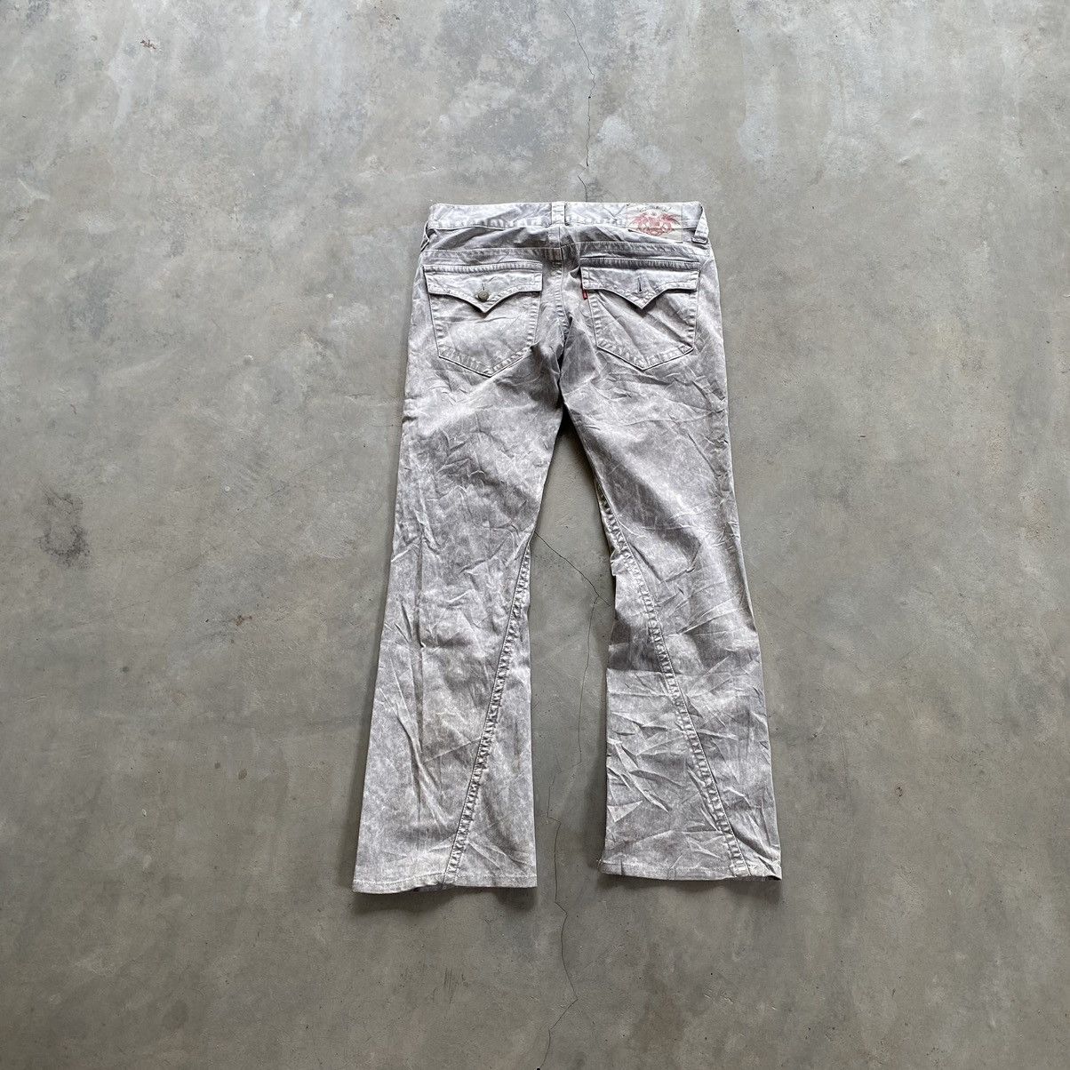 Tornado Mart Tornado Mart stone washed flare pants Size US 32 / EU 48 - 6 Thumbnail