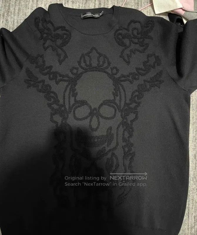 Alexander McQueen Alexander McQueen Black Wool Embroidered Logo Sweater . Size US M / EU 48-50 / 2 - 3 Thumbnail