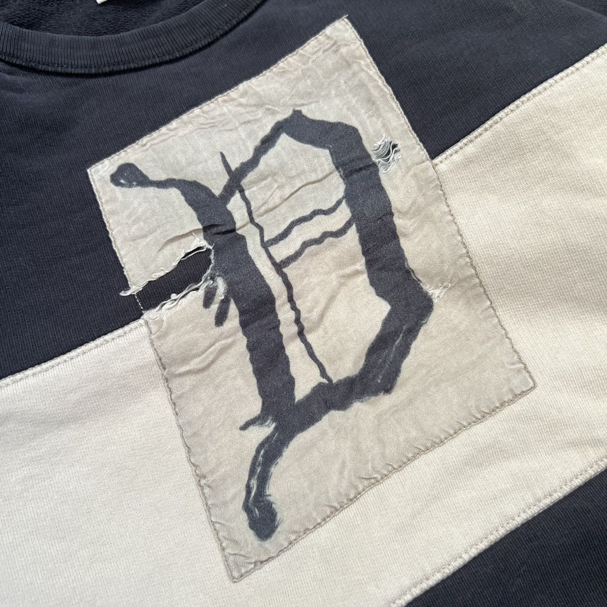 Dries Van Noten Vintage Dries Van Noten D Logo Washed Navy Sweater Size US M / EU 48-50 / 2 - 4 Thumbnail