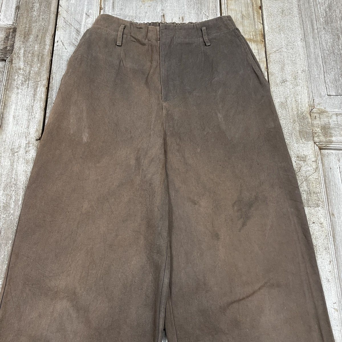 14th Addiction × Japanese Brand × Vintage Vintage And Search Wide Leg Faded Pants Size 27" / US 4 / IT 40 - 4 Thumbnail