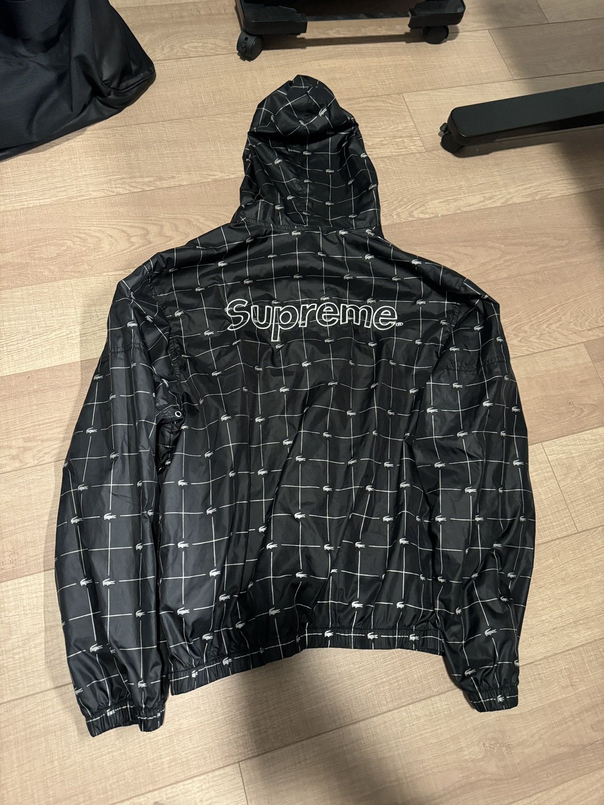 Lacoste × Supreme Reflective grid nylon anorak Size US M / EU 48-50 / 2 - 2 Thumbnail