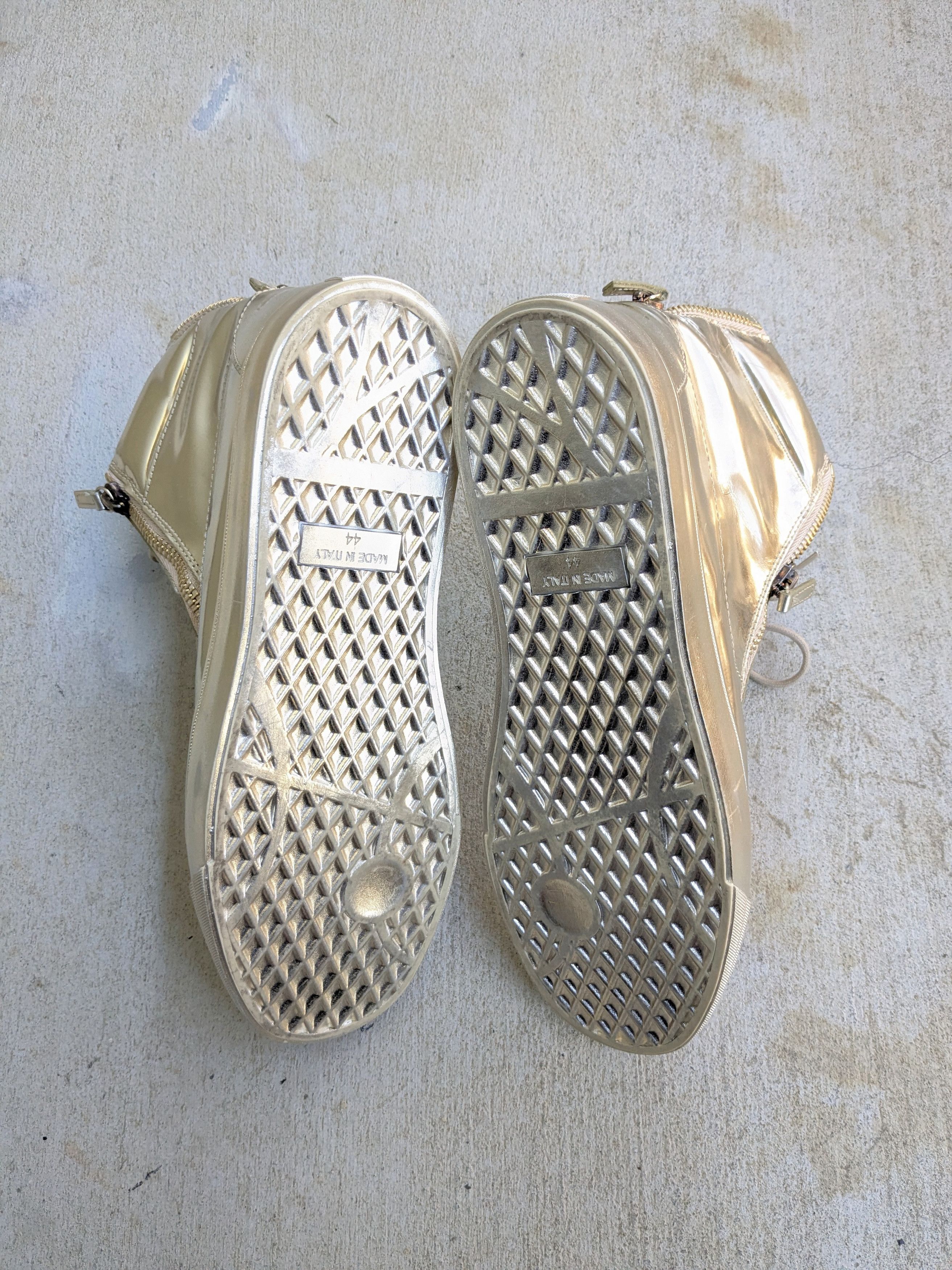 Giuseppe Zanotti Giuseppe Zanotti High Tops Gold Metallic 11 44 Size US 11 / EU 44 - 20 Thumbnail