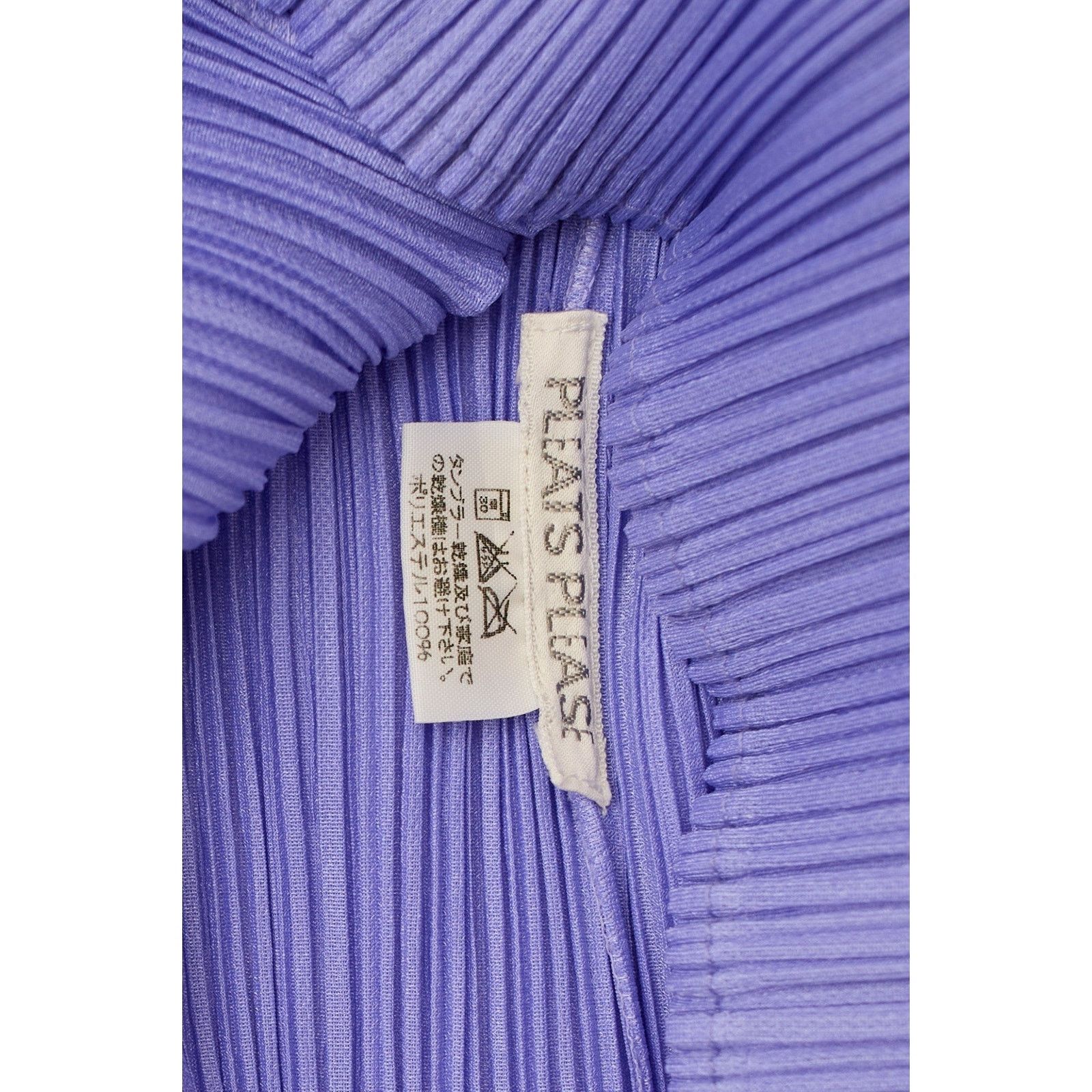 Issey Miyake Pleats Please Purple Short Sleeve Top Size L / US 10 / IT 46 - 4 Thumbnail