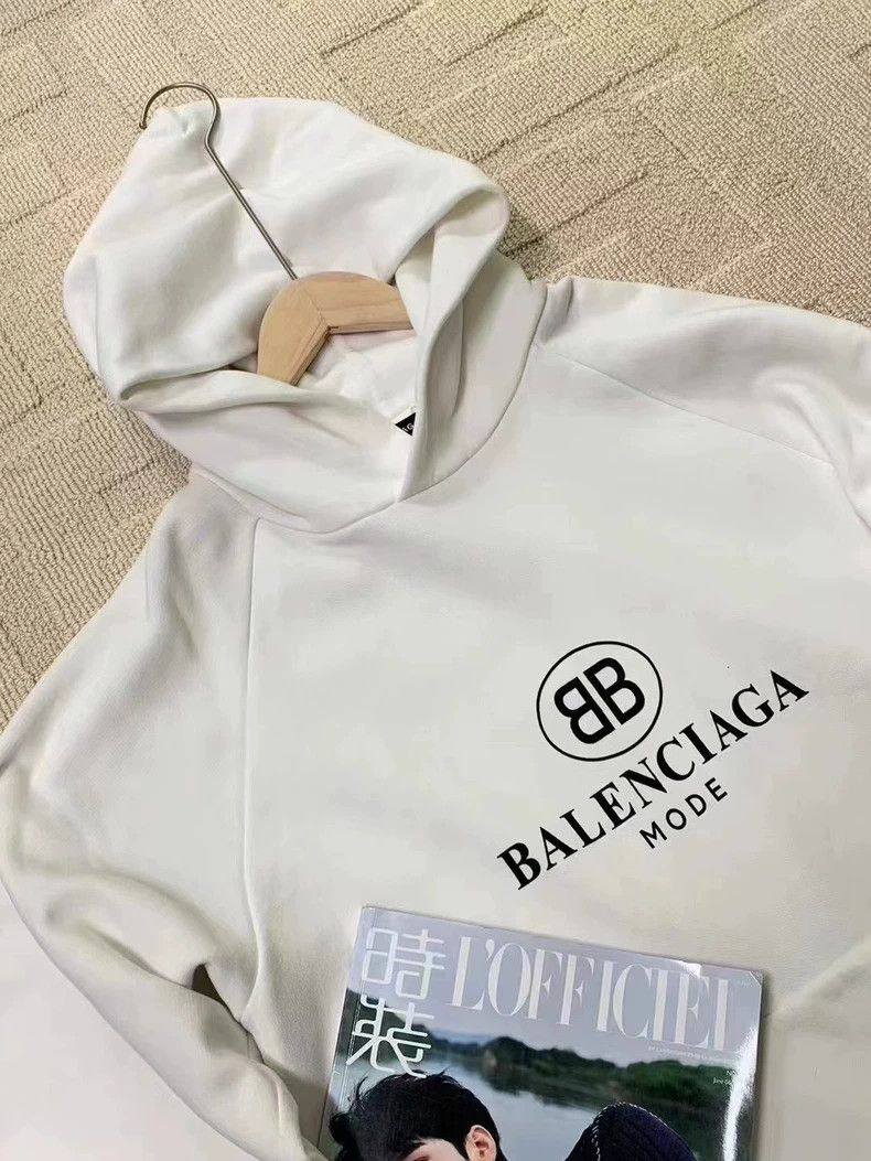 Balenciaga Balenciaga Double B printed logo hoodie 2504-Nextarrow Size US XL / EU 56 / 4 - 4 Thumbnail
