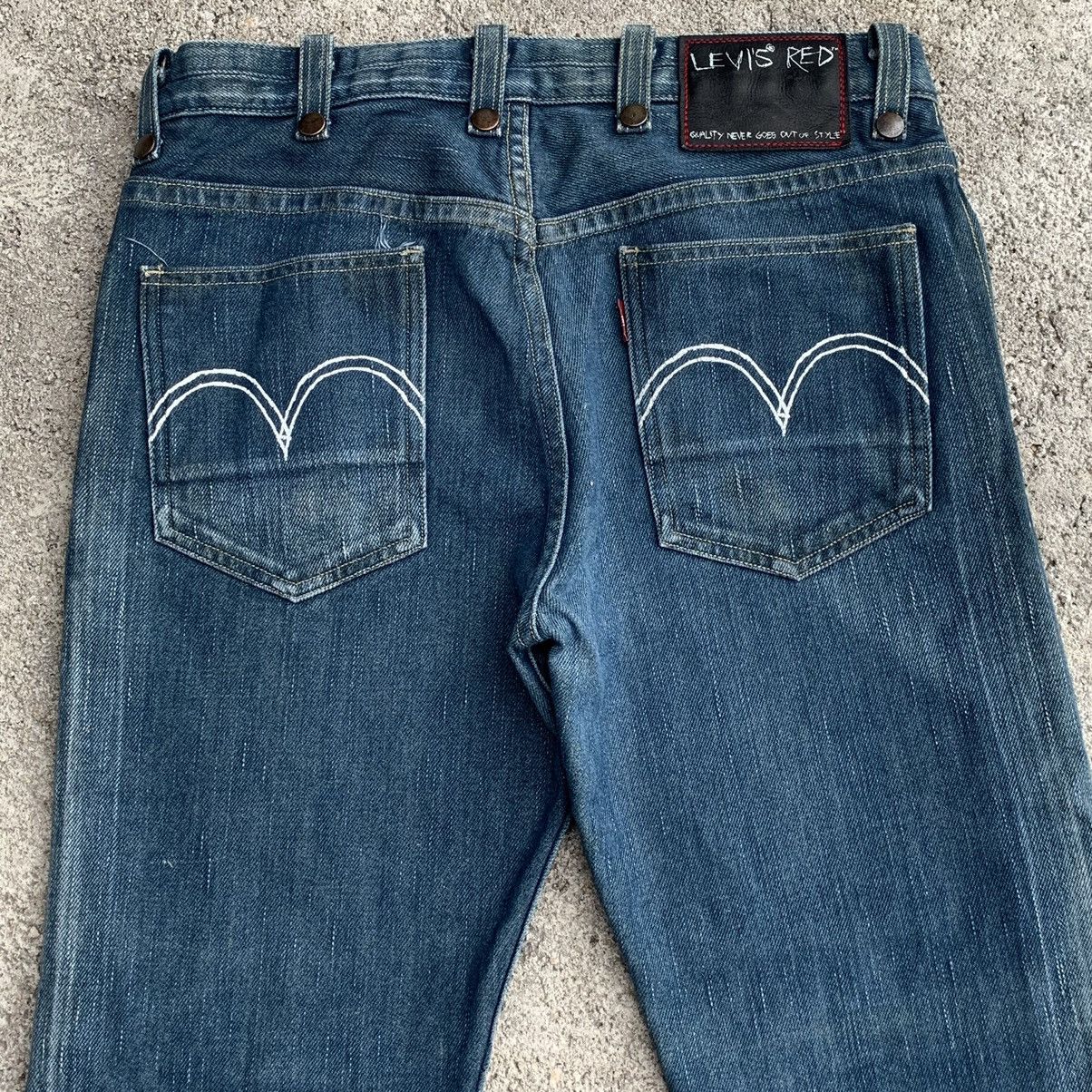 Levi's Vintage Y2K Levis Red CDG Style Thick Denim Jeans W30 Size US 30 / EU 46 - 11 Thumbnail