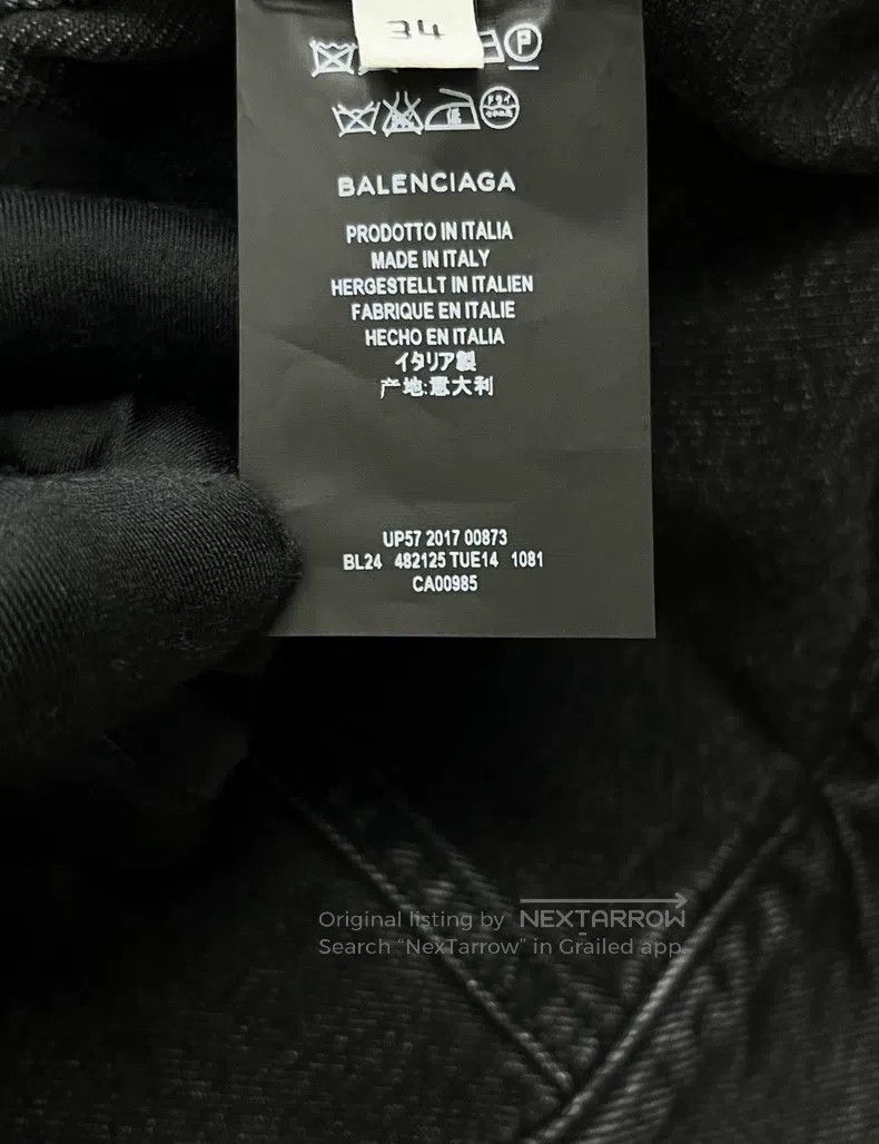 Balenciaga Balenciaga size 34 Black Water-Washed Distressed褶皱 Short C Size S / US 4 / IT 40 - 5 Thumbnail