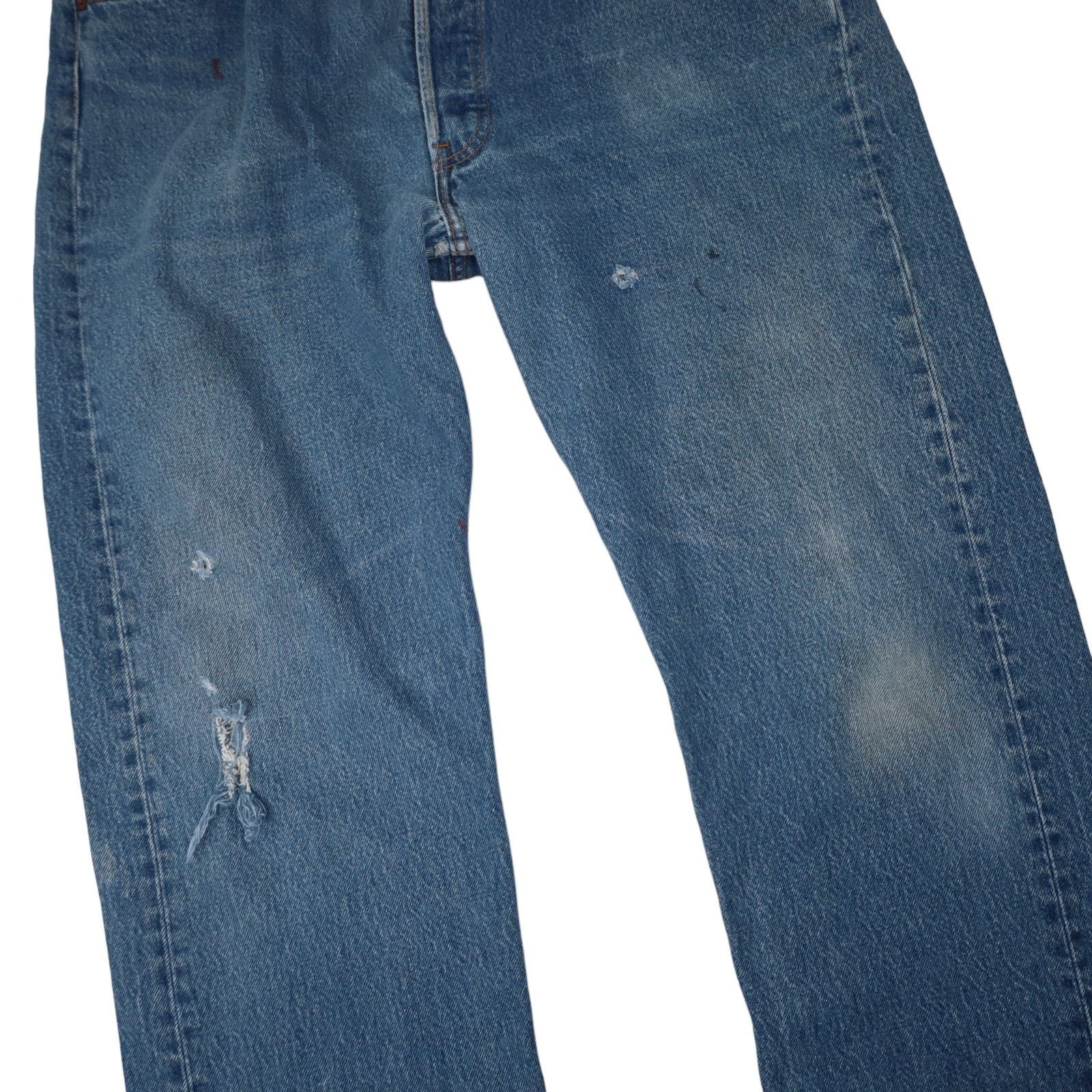 Levi's × Vintage Vintage USA Made Levis 501 Distressed Denim Jeans Size US 34 / EU 50 - 4 Thumbnail