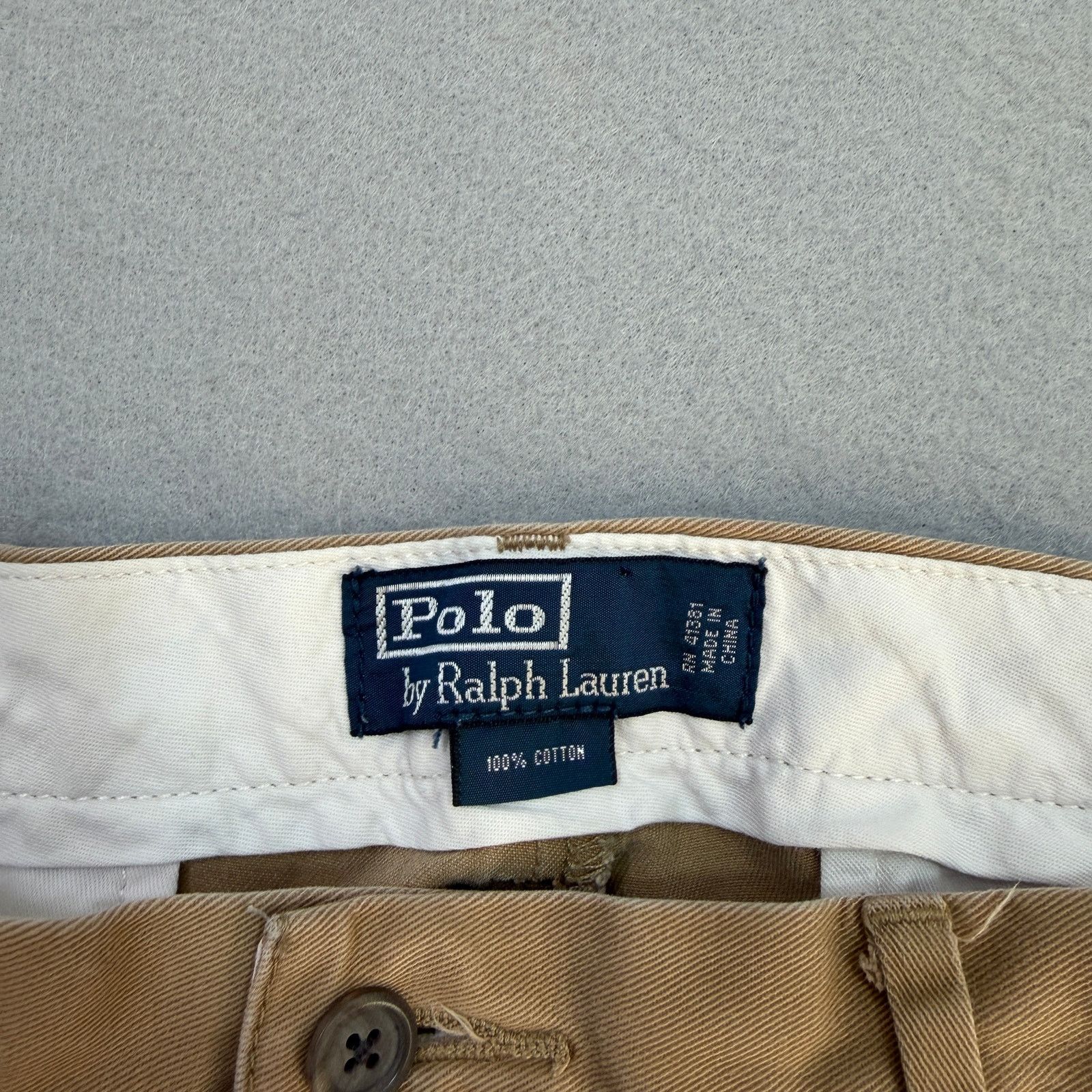 Polo Ralph Lauren Vintage Polo Ralph Lauren Chino Pants Men's 35x32 Tan Khaki Size US 35 - 5 Thumbnail