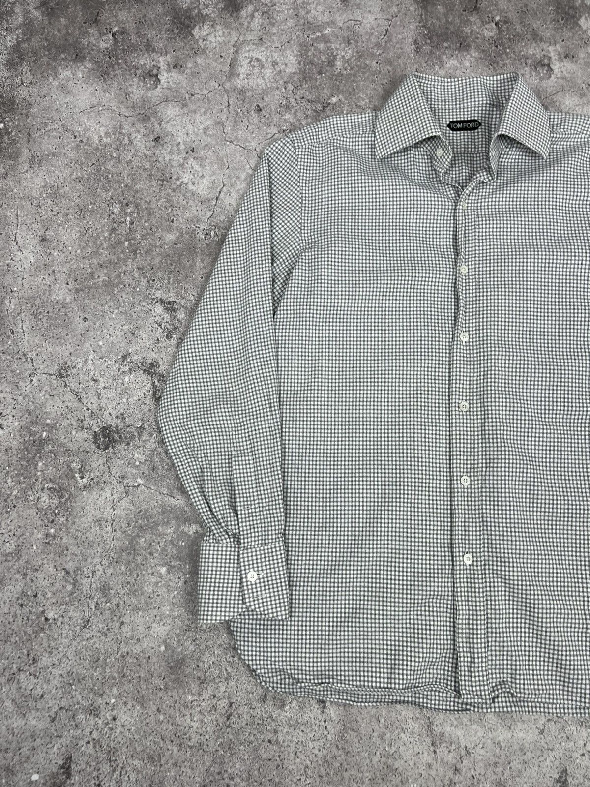 Tom Ford Tom Ford Check Cotton Shirt Button Up Overshirt Long Sleeve Size US XL / EU 56 / 4 - 2 Thumbnail