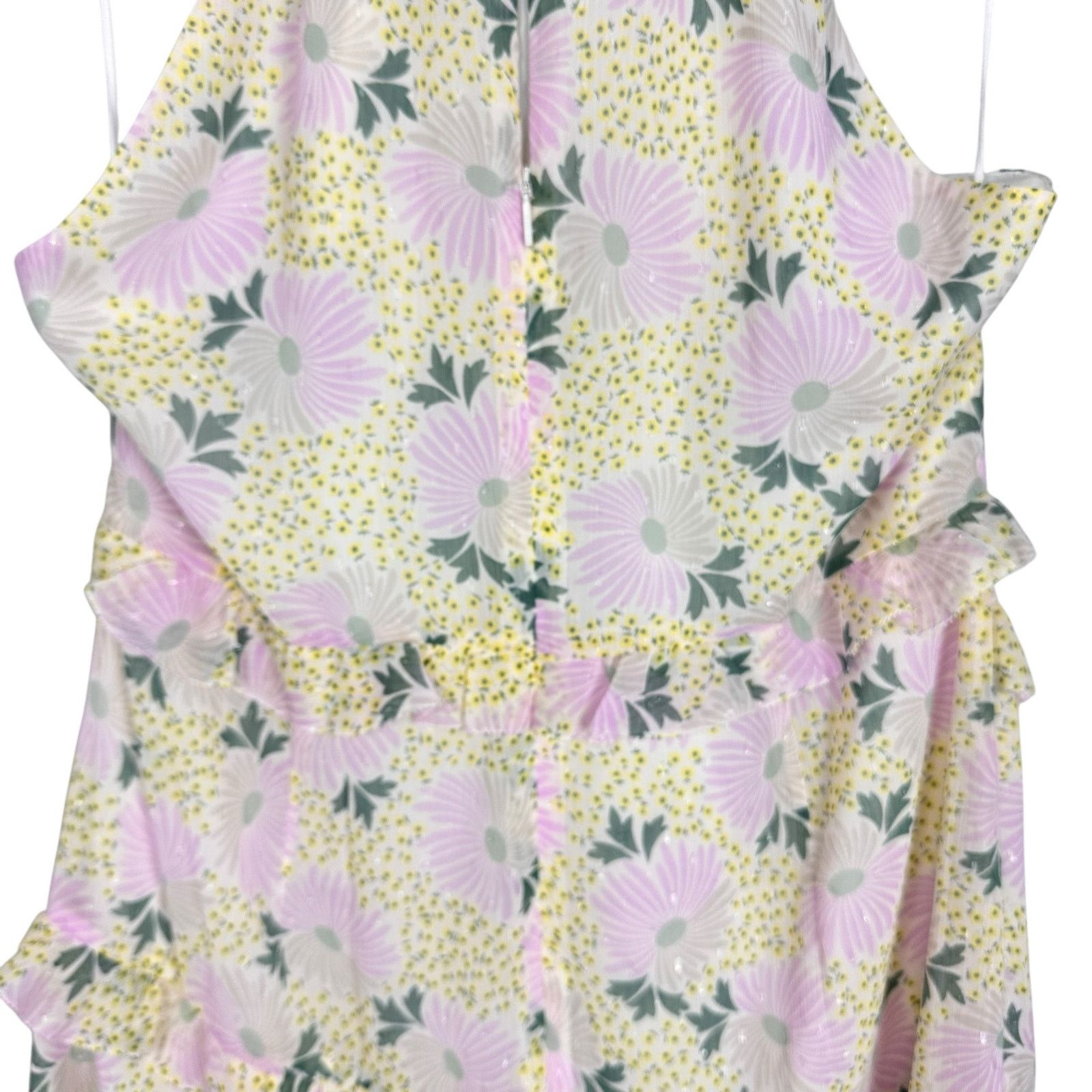 Ted Baker Ted Baker Twist Neck Mini A-line Floral Ruffle Dress Sz 16 Size XXL / US 16-18 / IT 52-54 - 16 Thumbnail