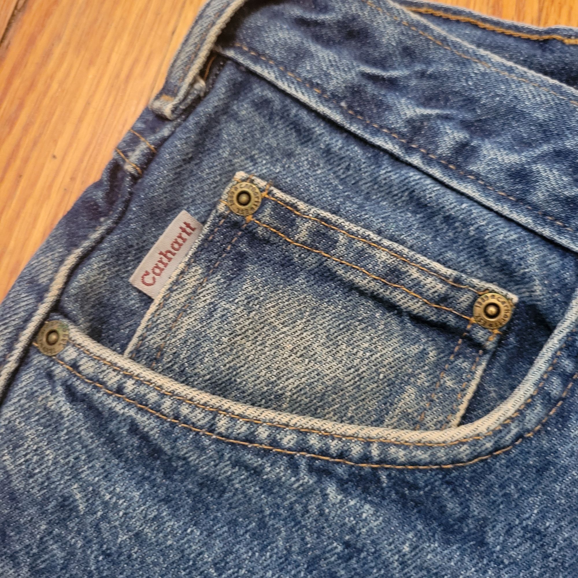 Carhartt Carhartt Blue Denim Flannel Lined Relaxed Fit Jeans 40x30 B1 Size US 40 / EU 56 - 9 Thumbnail