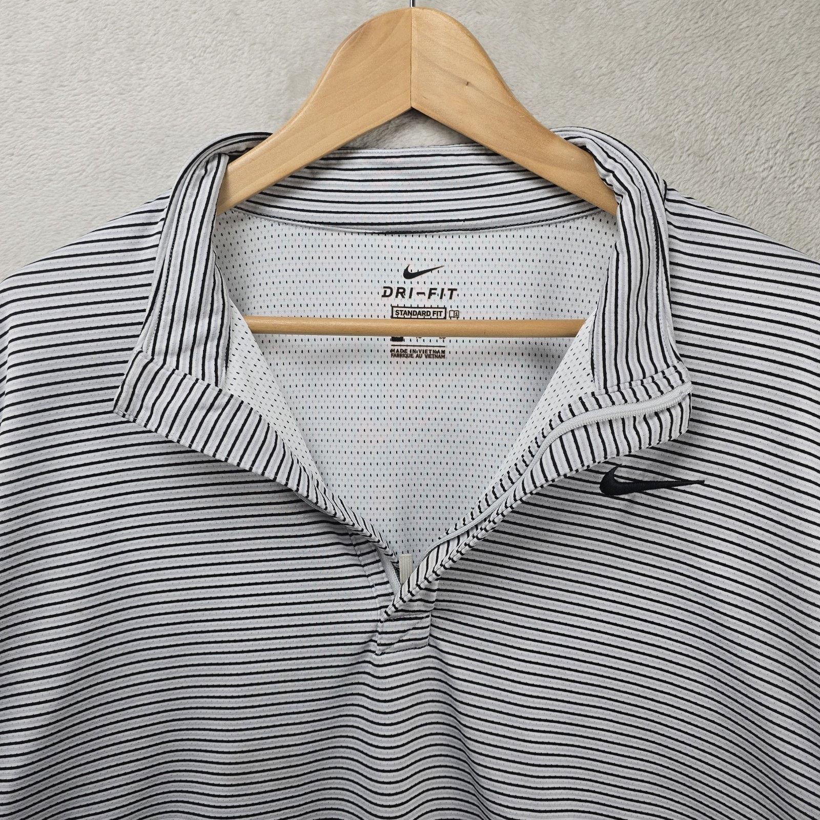 Nike Nike Golf Top Shirt Stripe Long Sleeve 1/2 Zip Victory XL Size US XL / EU 56 / 4 - 4 Thumbnail