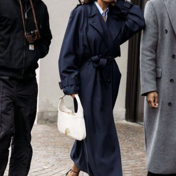 Other Anna Collection Coats Trench Coat - Pure Wool Size M / US 6-8 / IT 42-44 - 4 Thumbnail