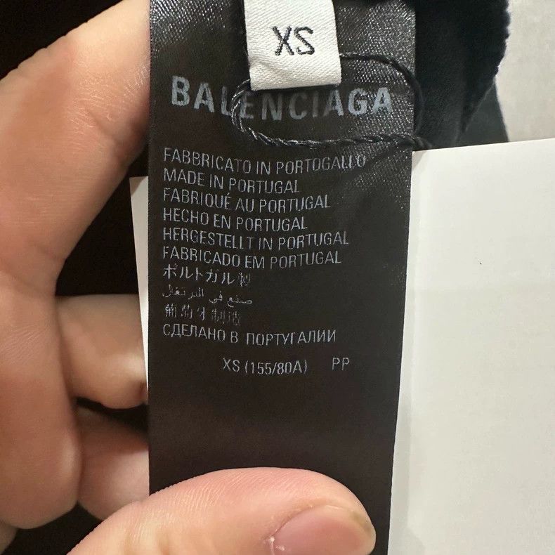 Balenciaga Balenciaga Black rhinestone double B letter logo short sle Size US XS / EU 42 / 0 - 6 Thumbnail
