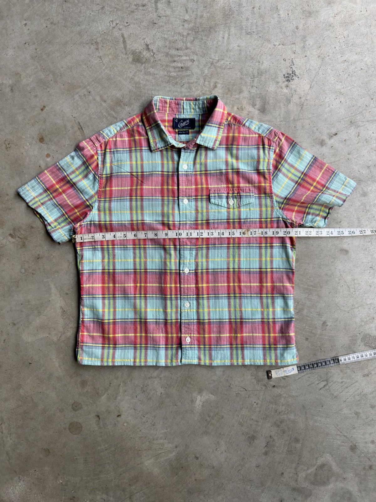 Other Vintage 00s Cropped Boxy Plaid Button Up Shirt Size US S / EU 44-46 / 1 - 4 Thumbnail