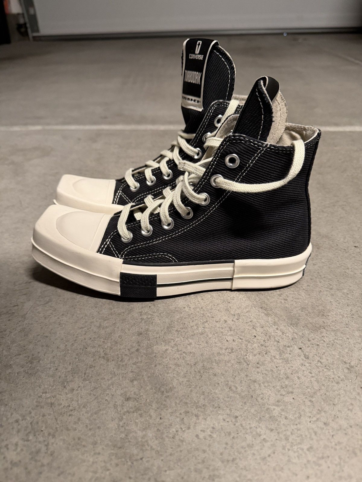 Converse × Rick Owens Drkshdw Rick Owens DRKSHDW X Converse TURBODRK Chuck 70 Sneakers Size US 5.5 / IT 35.5 - 3 Thumbnail