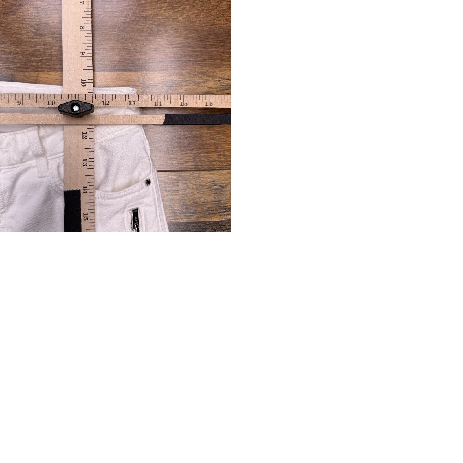 Guess GUESS Power Stretch Skinny Jeans Womens 26 White Low Rise Zippers Ankle - 5-Pocket Denim Slim Stretch Size 26" / US 2 / IT 38 - 9 Thumbnail