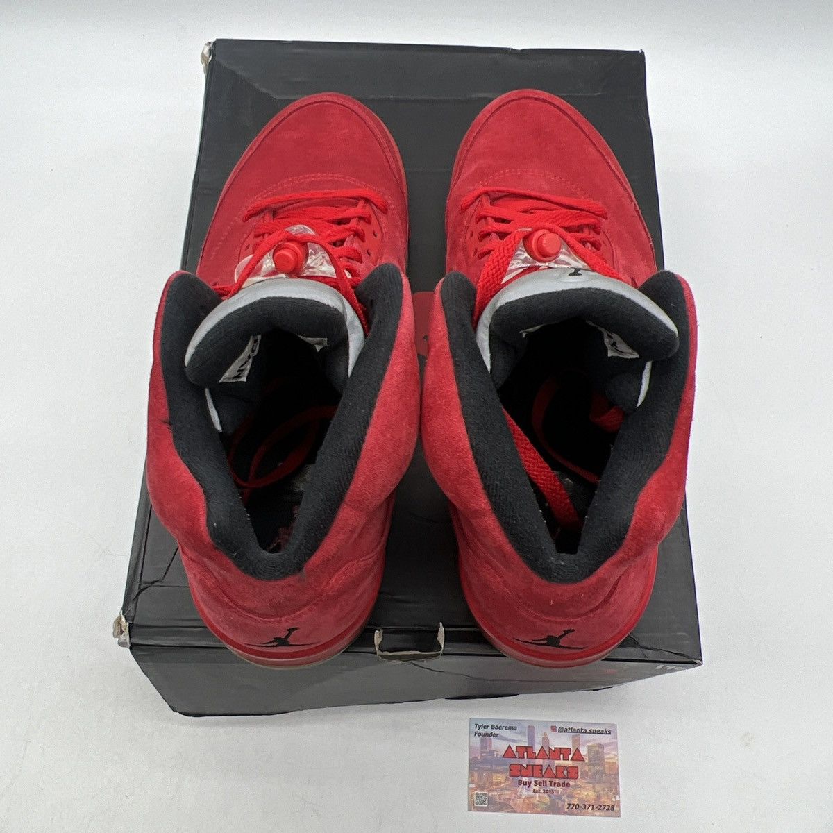 Jordan Brand Air Jordan 5 red suede Size US 11 / EU 44 - 7 Thumbnail