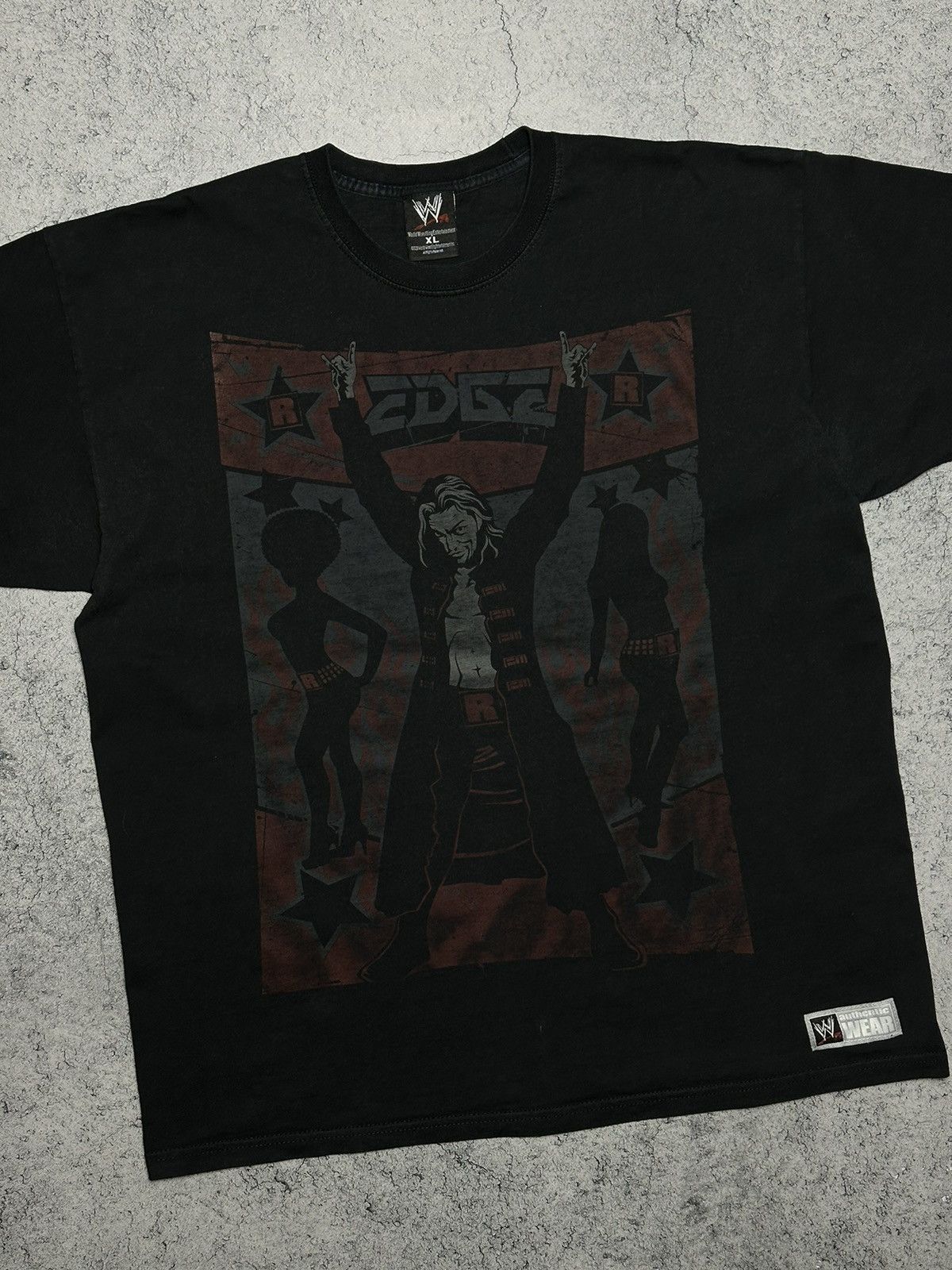 Vintage Vintage EDGE Superstar WWE Wrestling T Shirt Size US XL / EU 56 / 4 - 2 Thumbnail