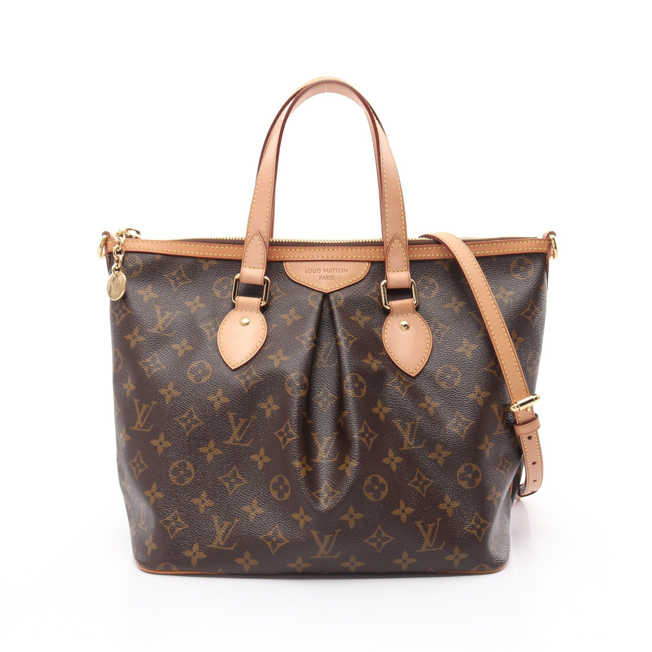 Louis Vuitton Louis Vuitton Palermo Pm Monogram Handbag Leather Brown Size ONE SIZE - 1 Thumbnail