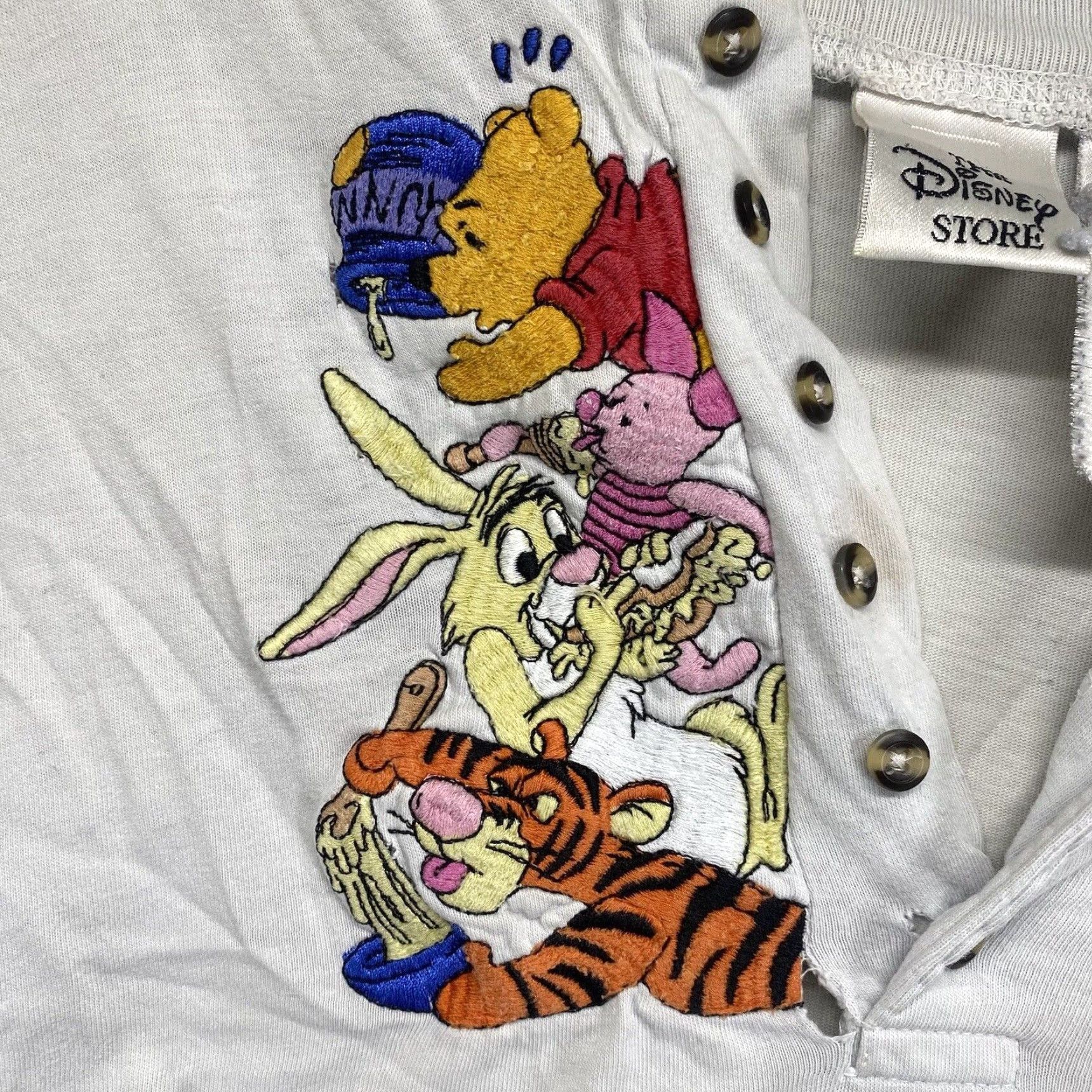 Disney VINTAGE Disney Winnie the Pooh Tigger T-Shirt Men's Large Cotton Jersey 90s Casual Size US L / EU 52-54 / 3 - 2 Thumbnail