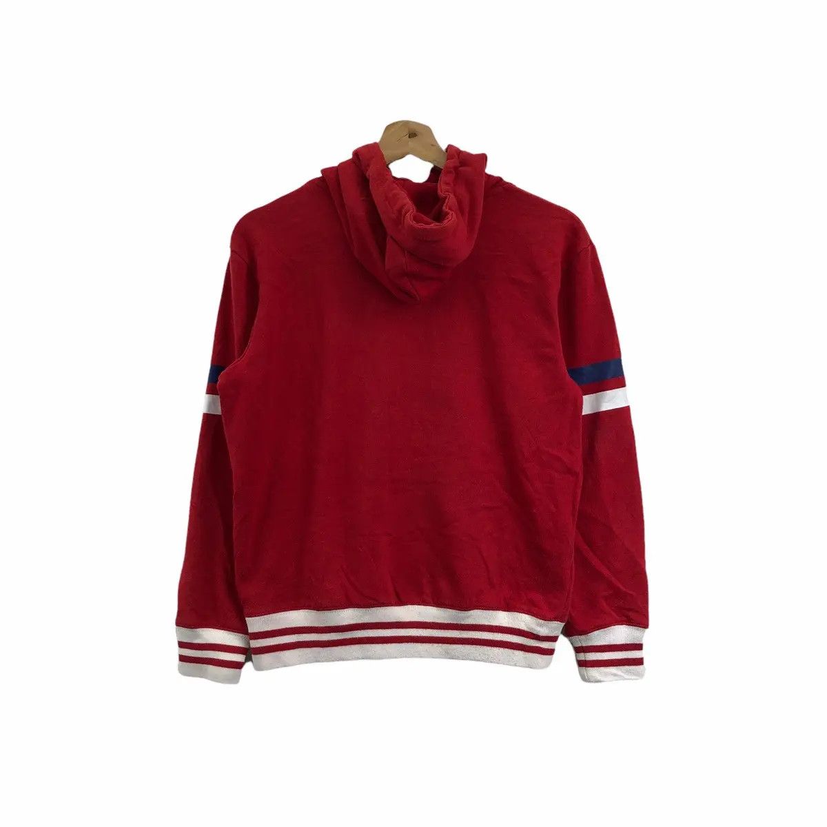 PONY Vtg 90’ PONY SKATEBOARD Hip Hop Red Hoodie Jacket Pullover Size M / US 6-8 / IT 42-44 - 2 Thumbnail