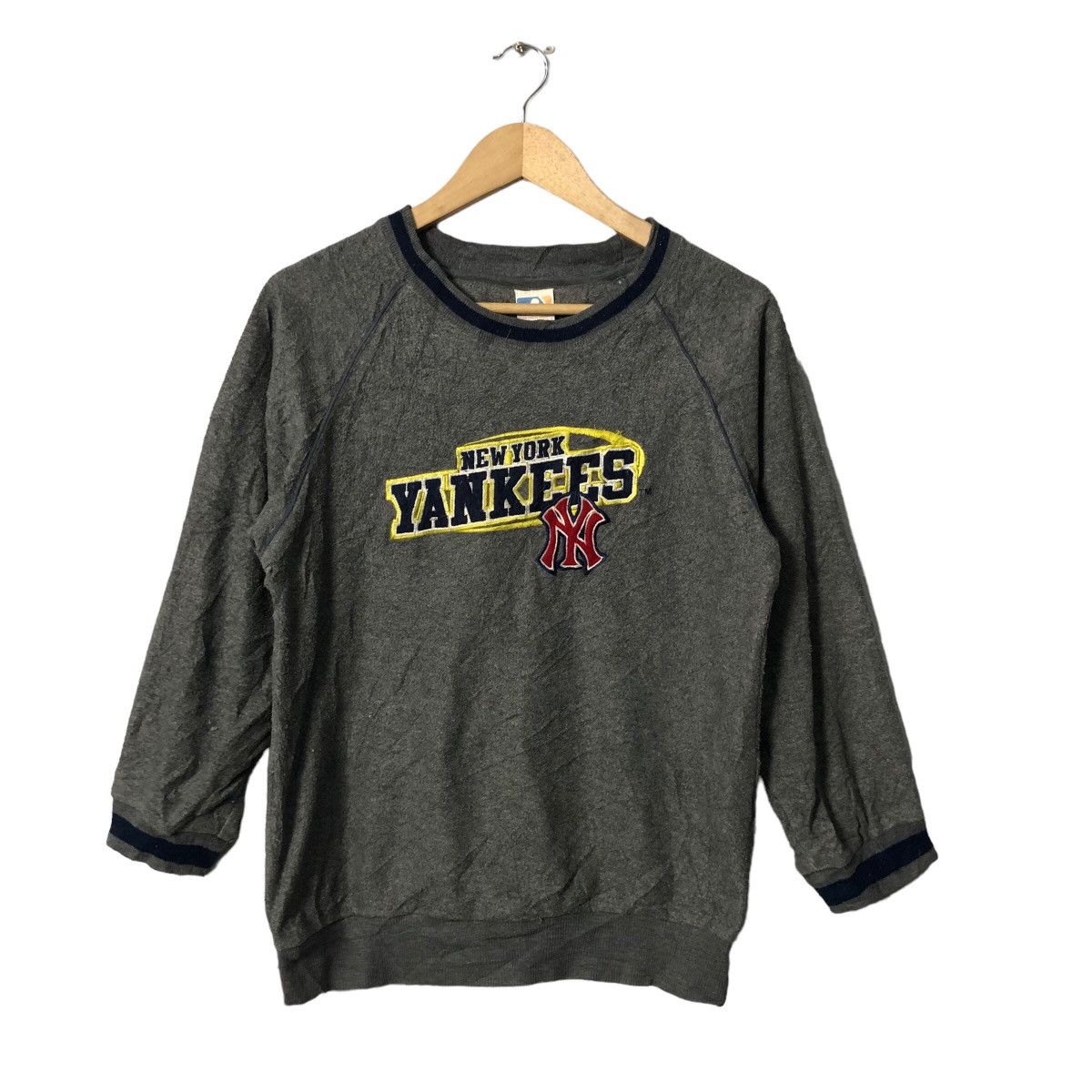 Vintage MLB New York Yankees Embroidery Big Logo Sweatshirt