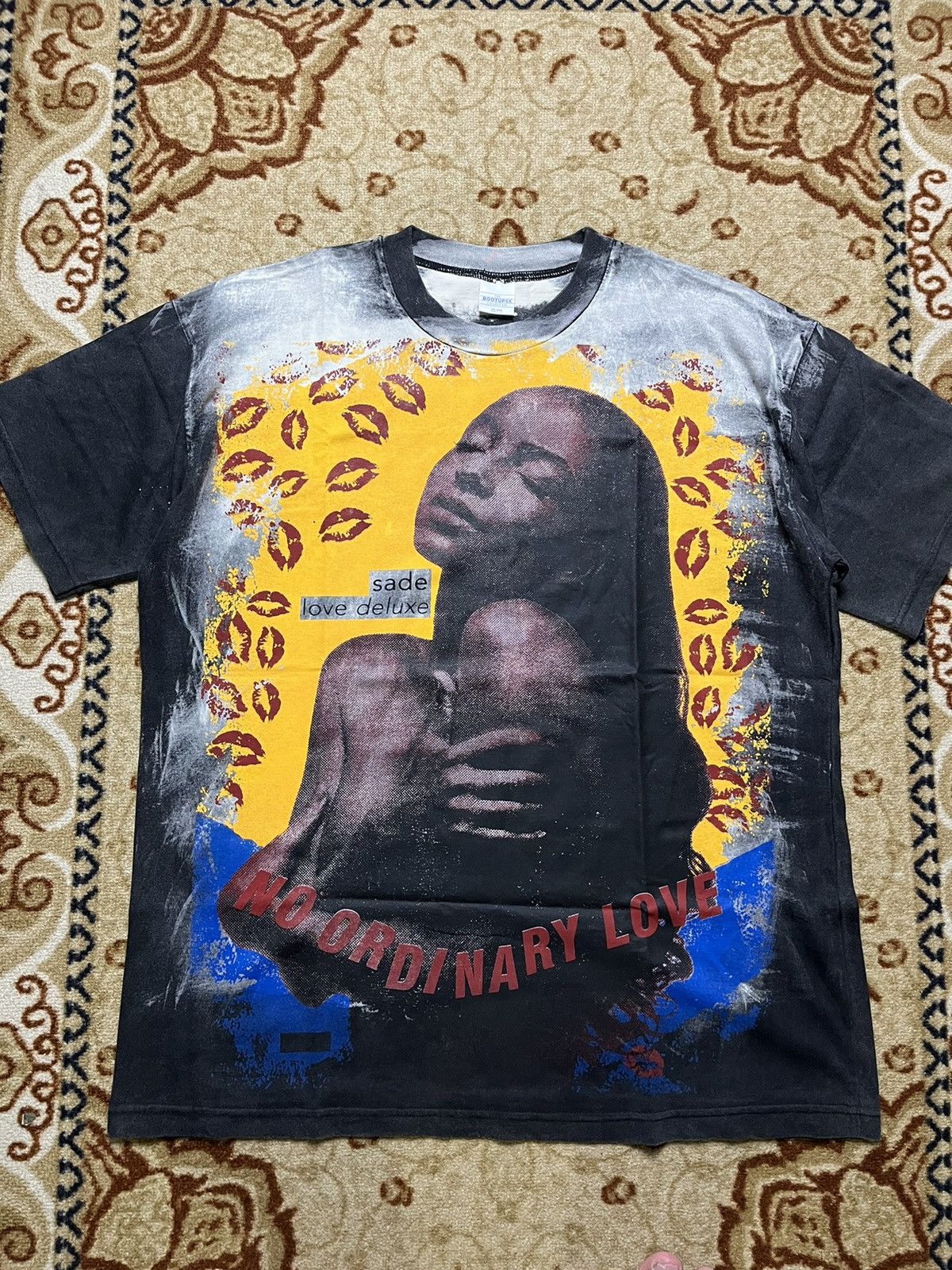 image of Band Tees x Rock Band Limited Sade Love Delux No Ordinary Love in Black, Men's (Size XL)