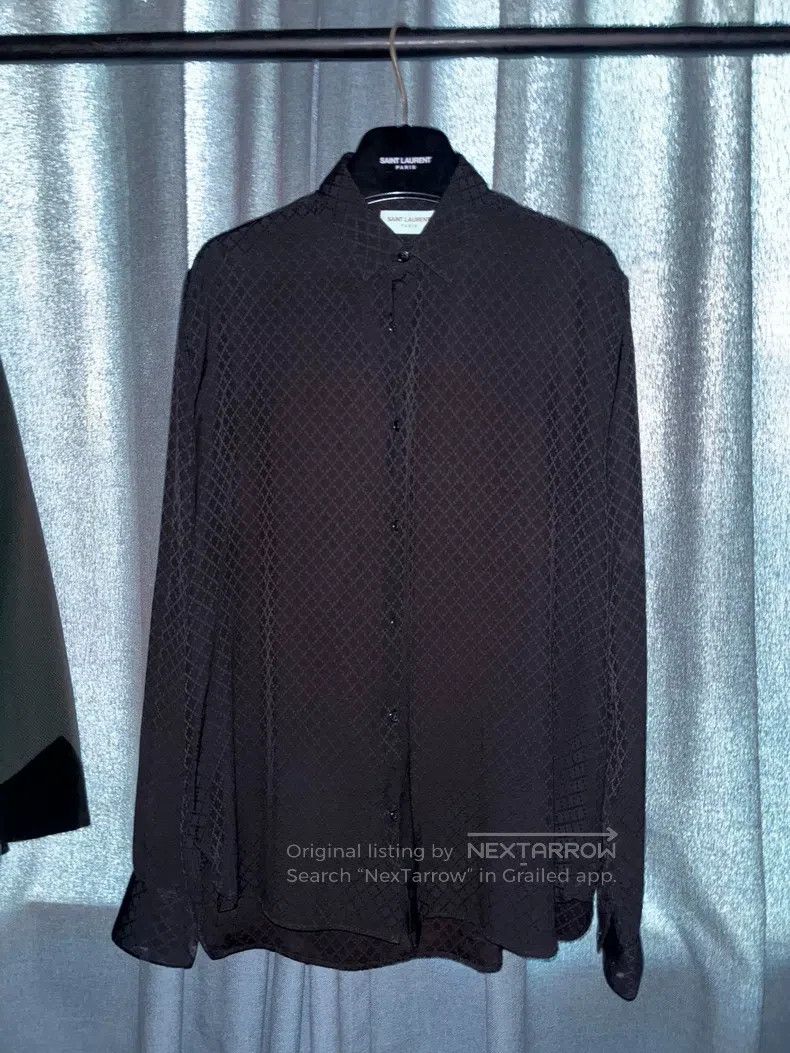 Saint Laurent Paris Saint Laurent Paris Poster Style Diamond Quilted Shirt Size XS / US 0-2 / IT 36-38 - 1 Thumbnail
