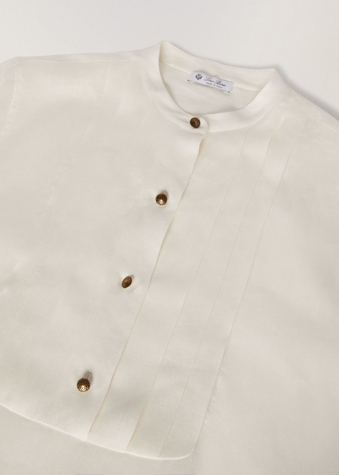 Loro Piana o1srvl11e1224 Solaire Shirt in White Size L / US 10 / IT 46 - 3 Thumbnail