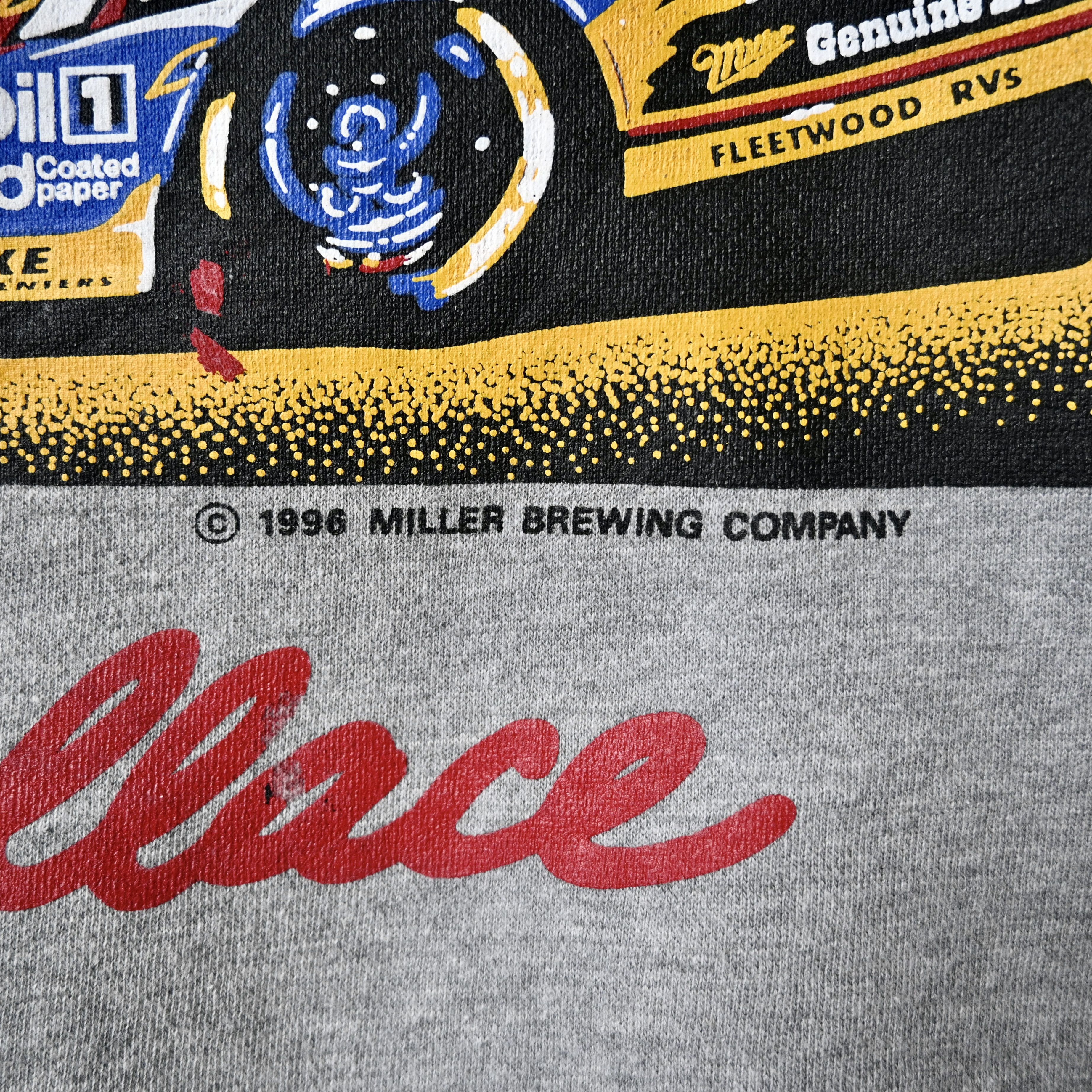 Vintage VTG 1996 Rusty Wallace x miller beer official sweatshirt Size US XL / EU 56 / 4 - 9 Thumbnail