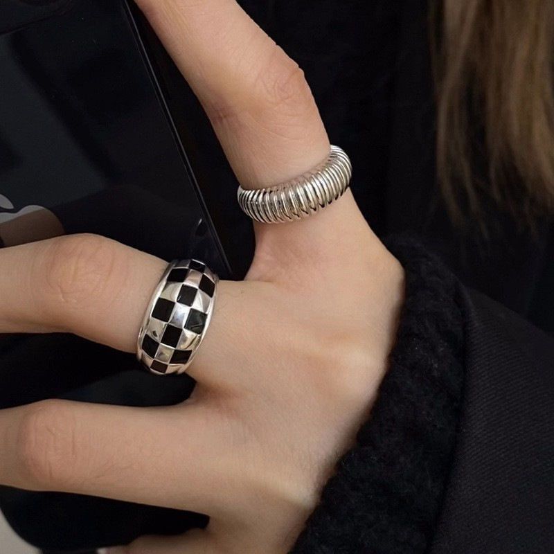 Jewelry Hip-hop Jewelry Rings Open Size Chrome Ring (Size 7-13) Size ONE SIZE - 1 Thumbnail