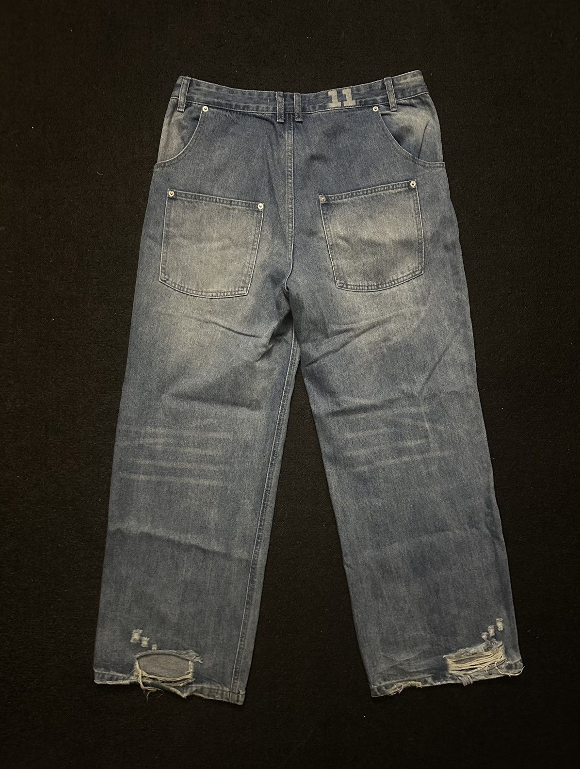 11.11 / eleven eleven Blue Baggy Vintage Denim Size US 36 / EU 52 - 4 Thumbnail