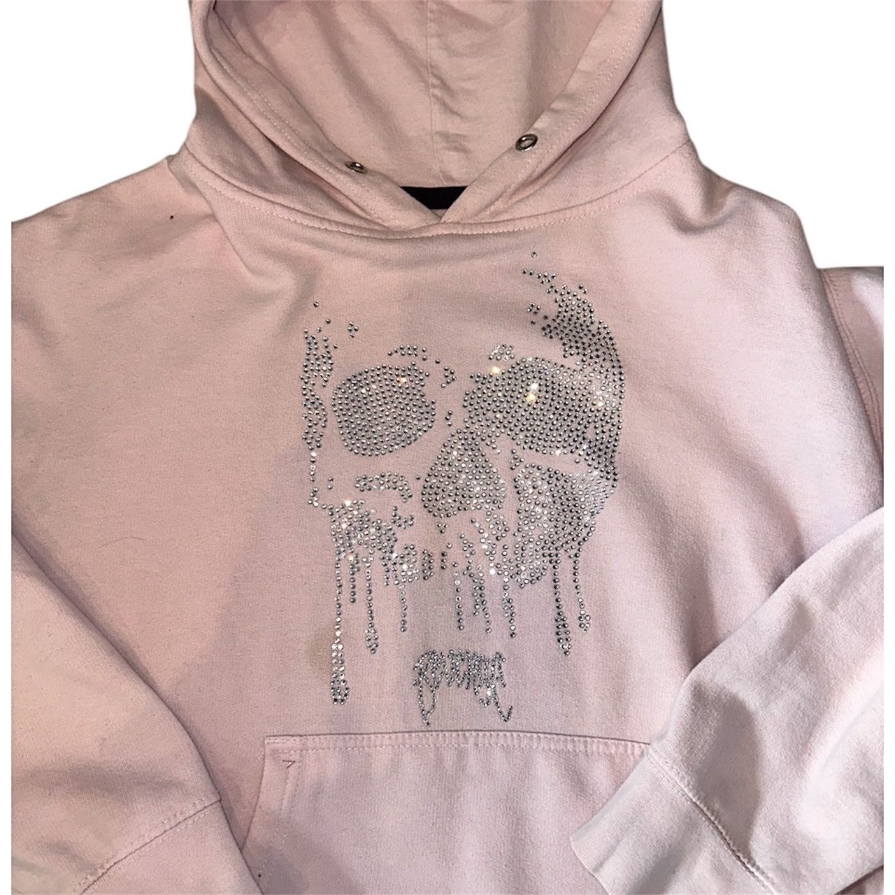 Other Revenge “Pink Death” Rhinestone Hoodie Size M / US 6-8 / IT 42-44 - 3 Thumbnail