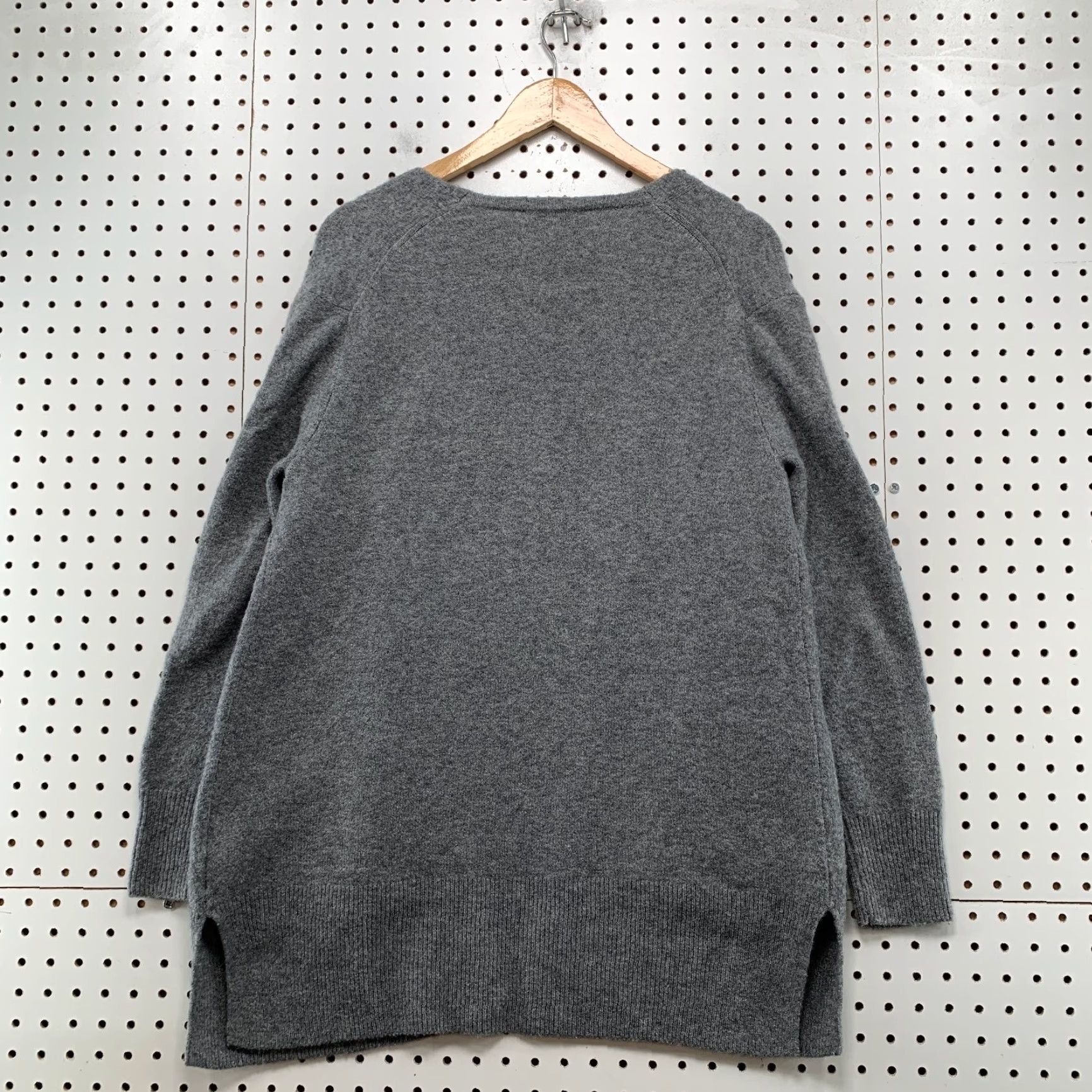 Madewell Madewell Cardigan Sweater Womens XS Gray Merino Wool Open Pocket Oversized Size XS / US 0-2 / IT 36-38 - 2 Thumbnail