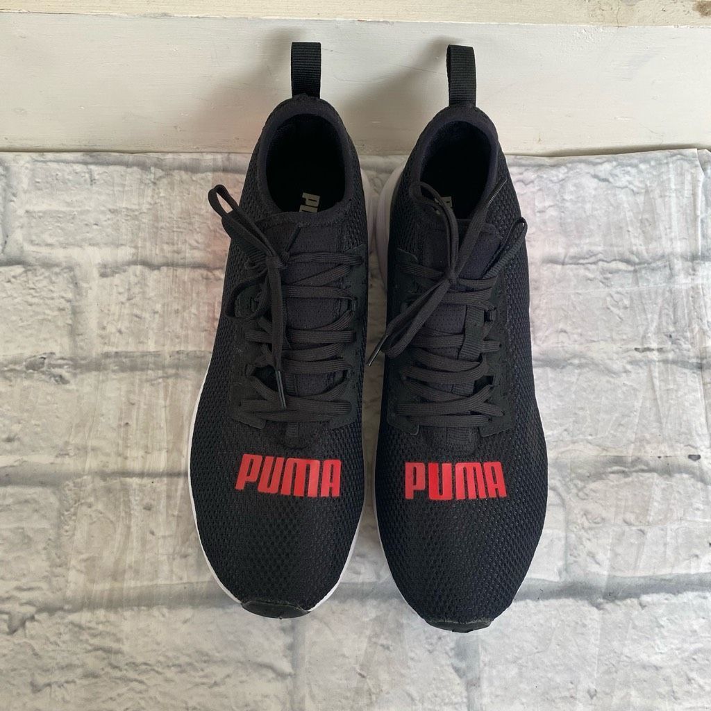 Puma Puma men 9.5 tie up running shoes black & red Size US 9.5 / EU 42-43 - 3 Thumbnail