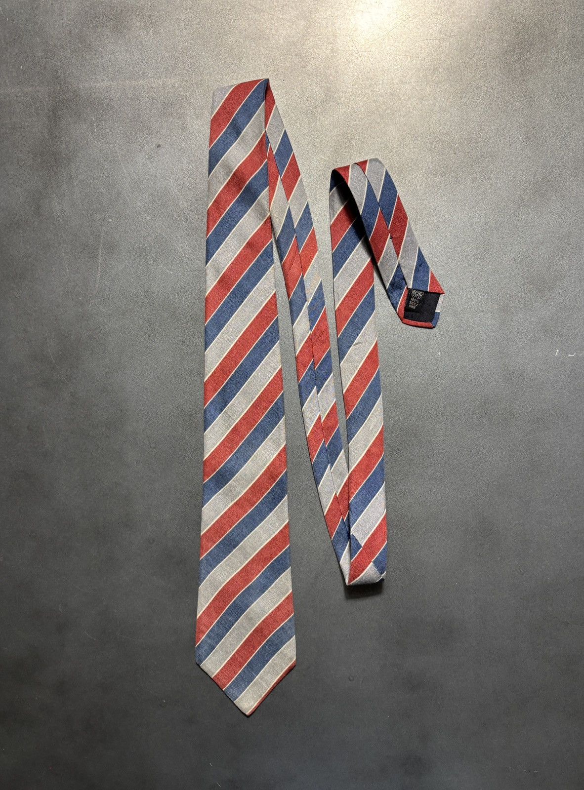 Lanvin Vintage Lanvin Tie 1970s Silk Necktie Striped Paris 1960s Size ONE SIZE - 4 Thumbnail
