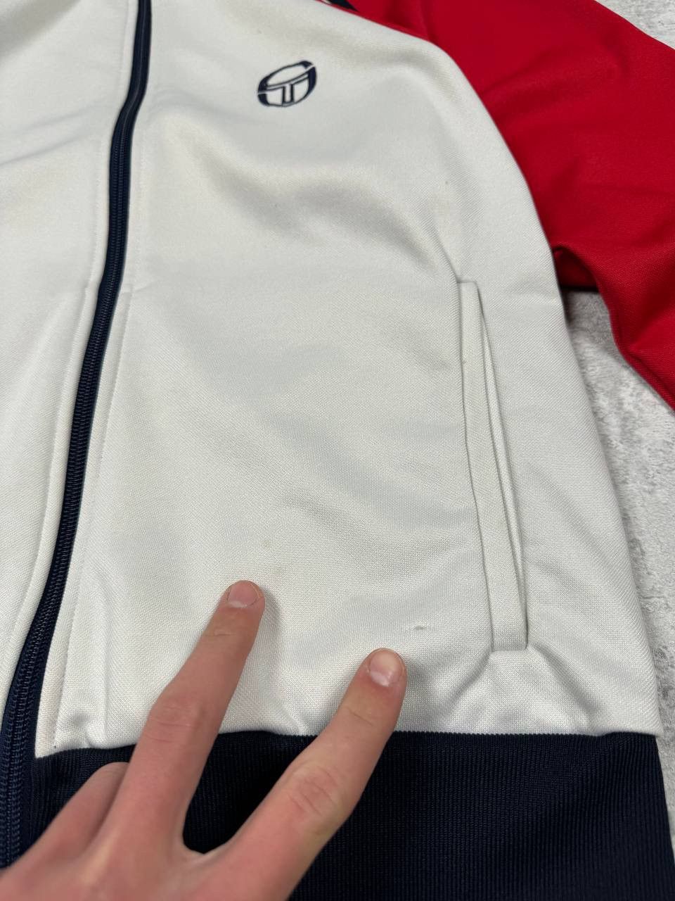 Sergio Tacchini RARE Vintage Sergio Tacchini White/Red Track Jacket Size US L / EU 52-54 / 3 - 15 Thumbnail