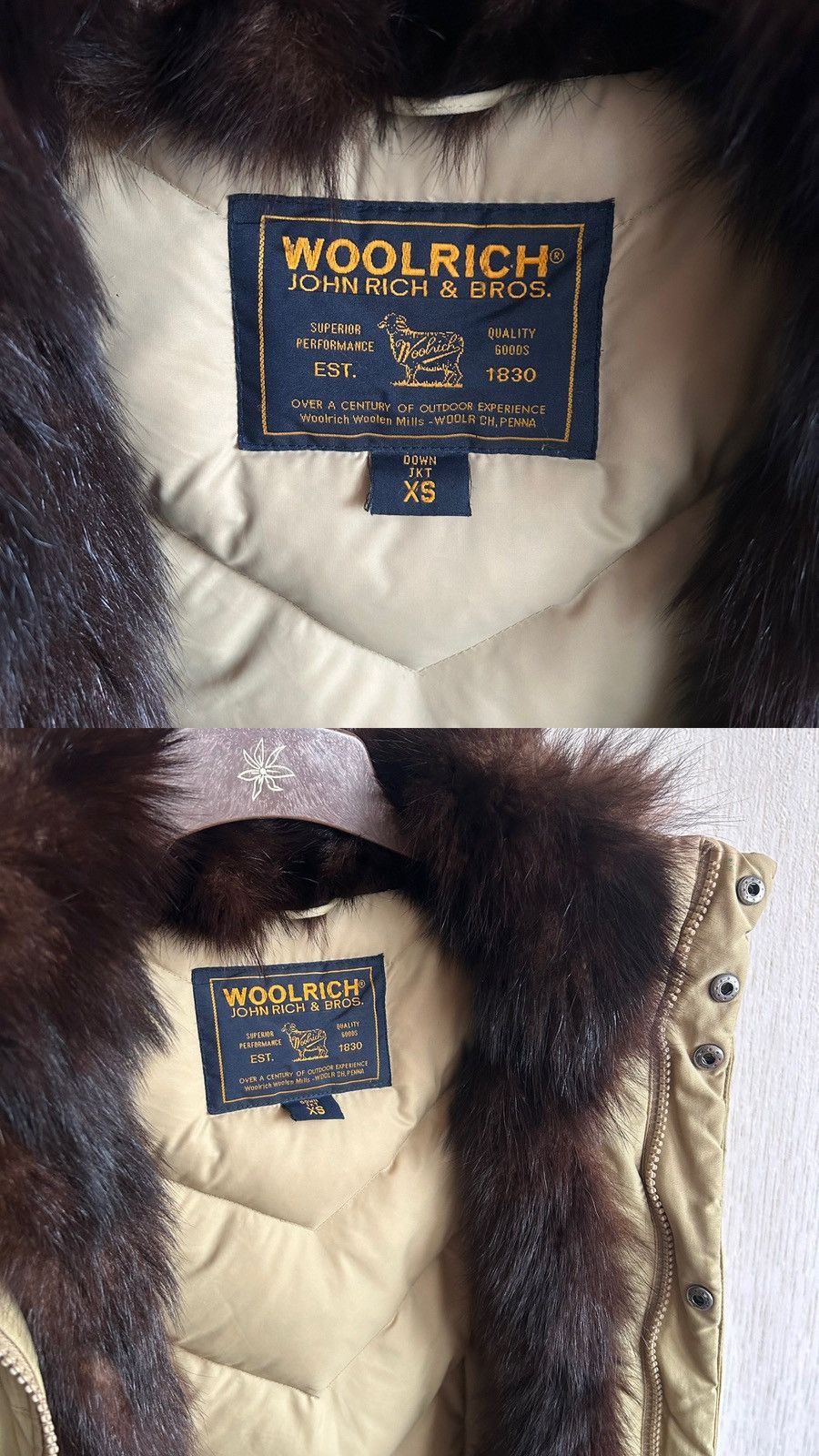 Vintage × Woolrich Woolen Mills Woolrich Boulder Rabbit Fur Parka Size XS / US 0-2 / IT 36-38 - 11 Thumbnail