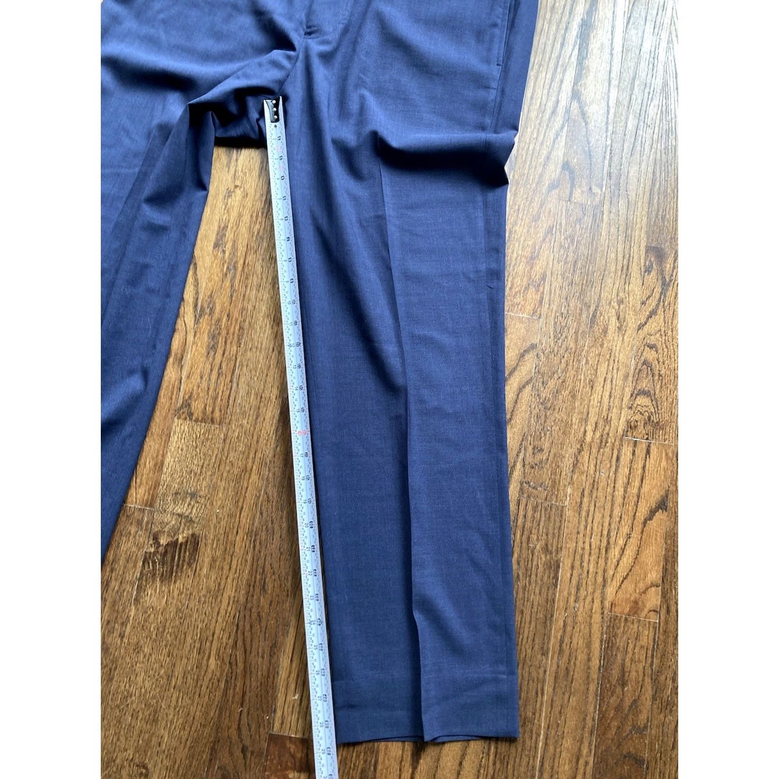 Brooks Brothers Brooks Brothers Dress Pants Mens 36x29 Navy Blue Wool Flat Front Regular Slacks Mens Dress Pants Blue Wool Classic Madison Slacks Size US 36 / EU 52 - 4 Thumbnail