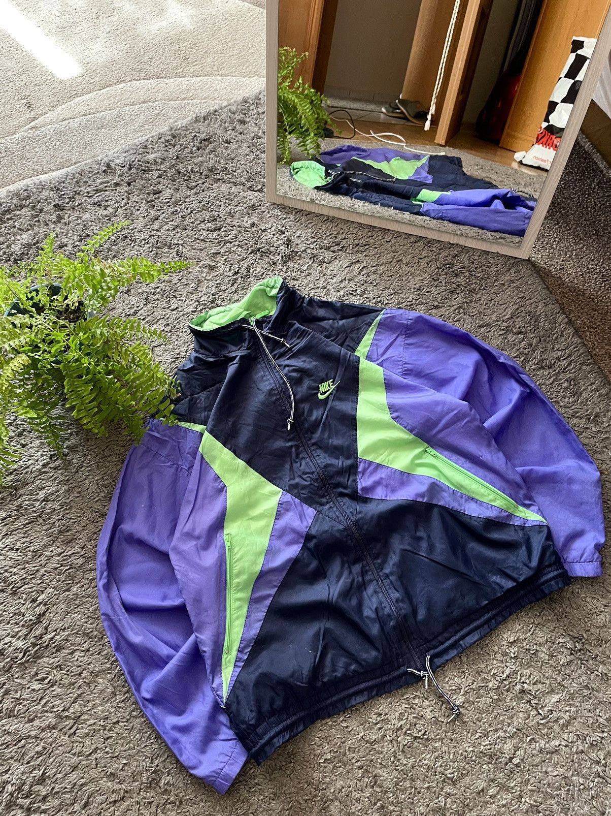 Nike × Vintage 80s Nike Vintage Light Jacket Streetwear Logo Swoosh Rare Size US M / EU 48-50 / 2 - 2 Thumbnail