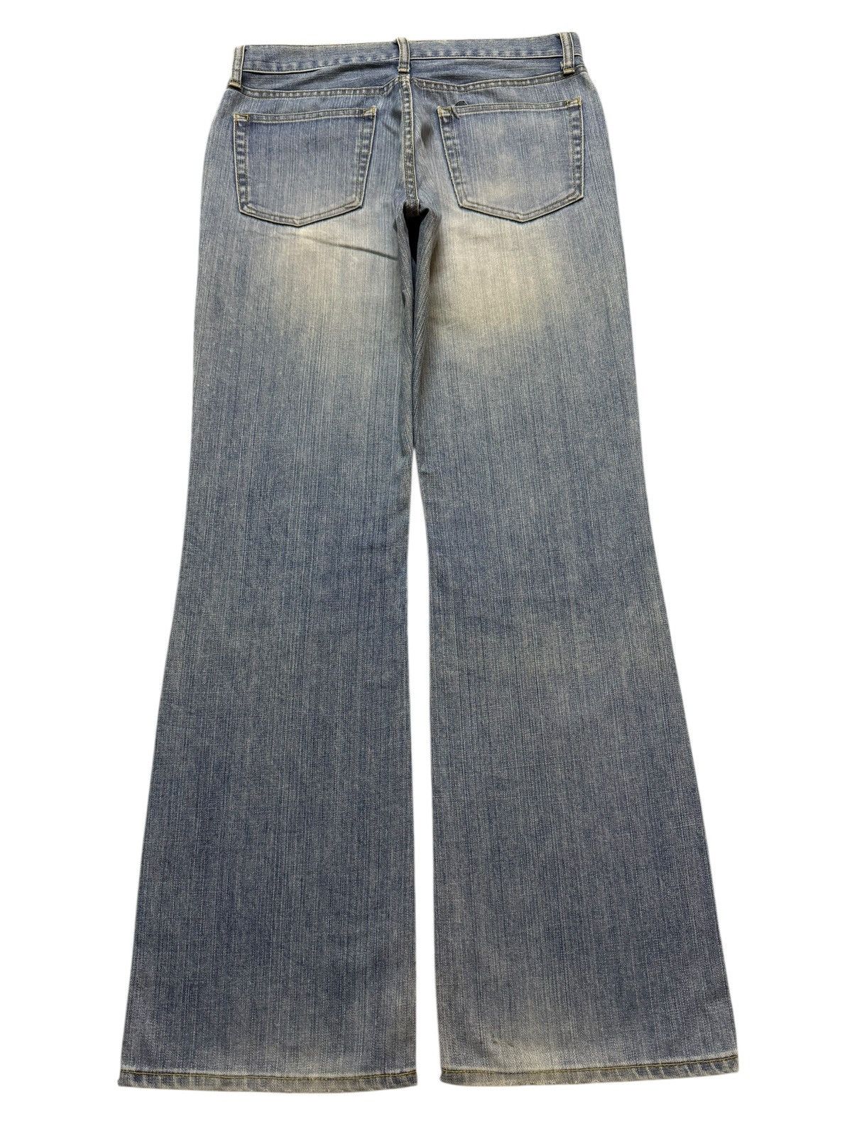Uniqlo Vintage Y2K Japanese Uniqlo Blue Faded Wash Wide Leg Bootcut Size US 31 - 2 Thumbnail