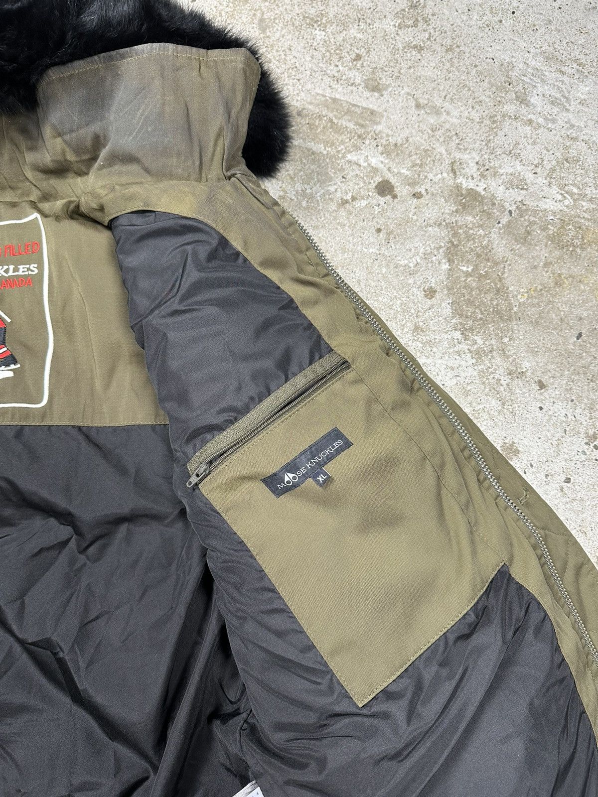 Moose Knuckles ‼️ Moose Knuckles 3Q Khaki Jacket Fur Size US XL / EU 56 / 4 - 21 Thumbnail