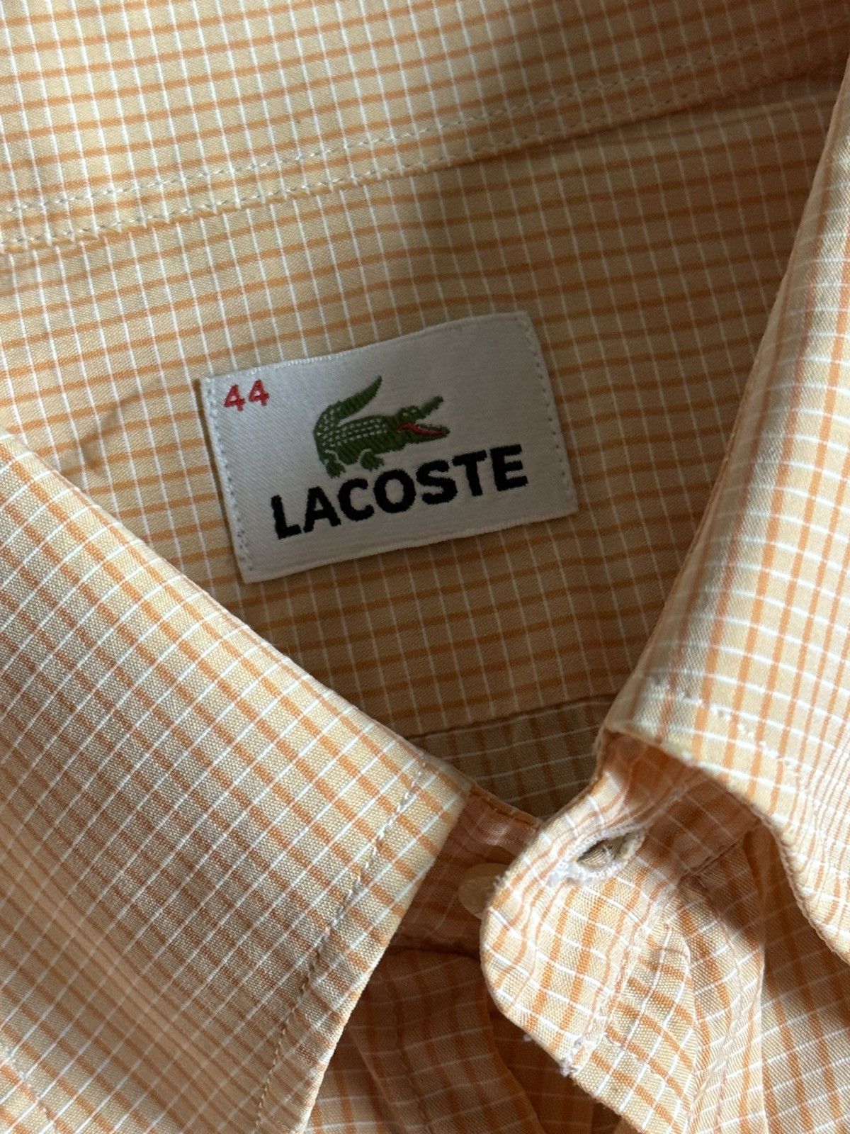 Lacoste Lacoste 44size Chekered button up shirt casual short sleeve Size US XL / EU 56 / 4 - 6 Thumbnail