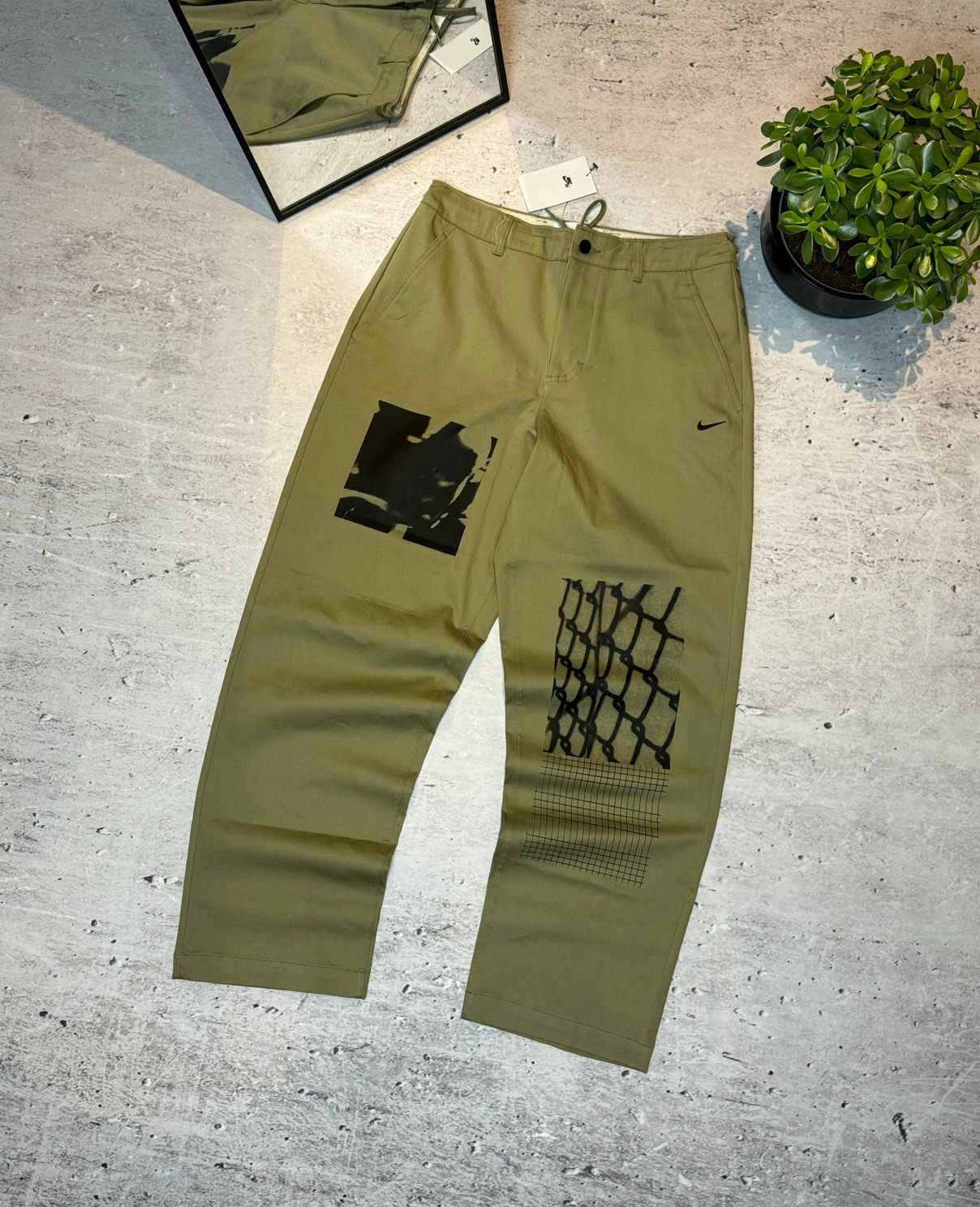Pre-owned Nike Sb El Chino Neutral Olive Baggy Pants