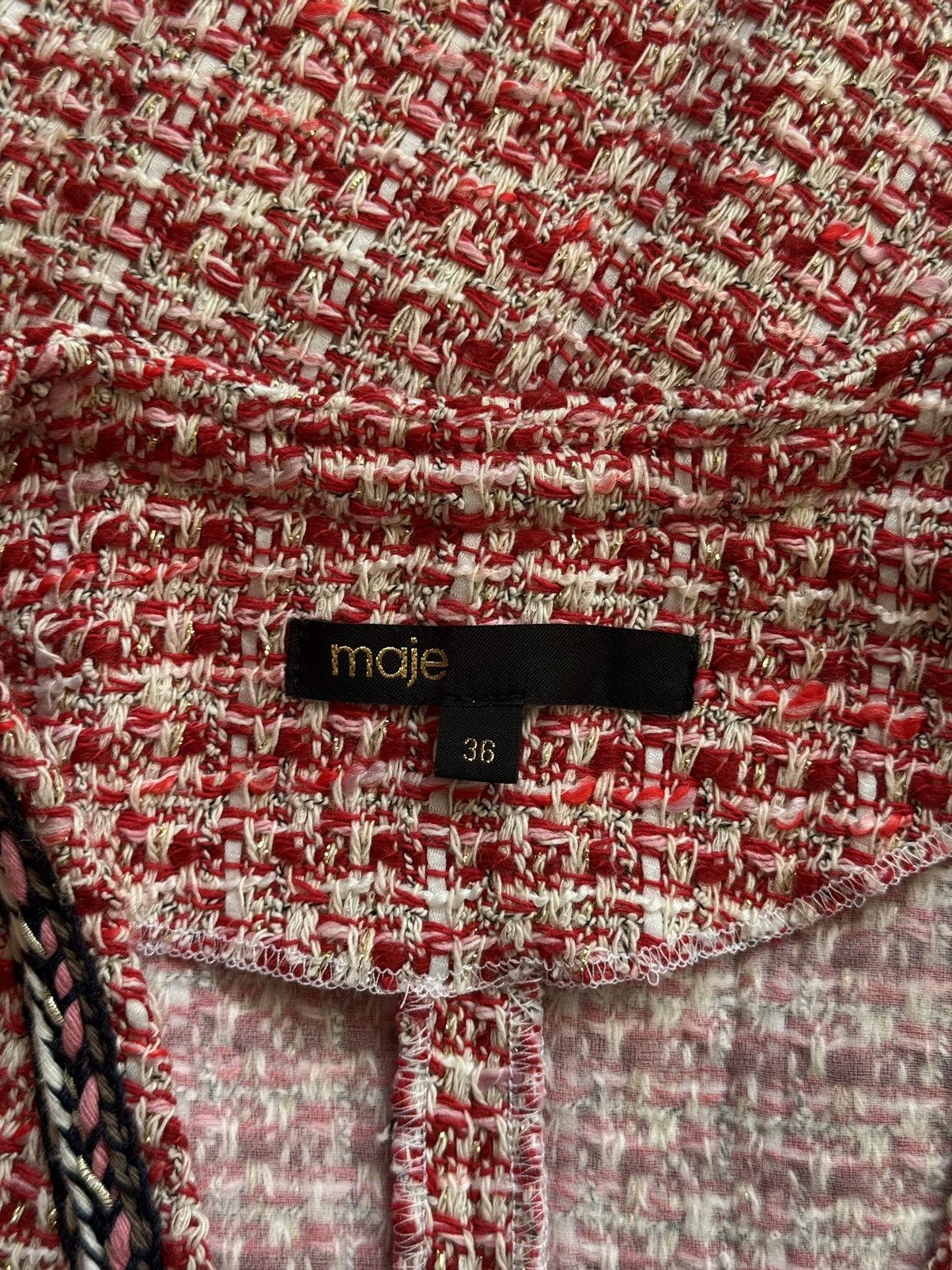 Designer × Maje Maje oldmoney style tweed dress Size S / US 4 / IT 40 - 7 Thumbnail