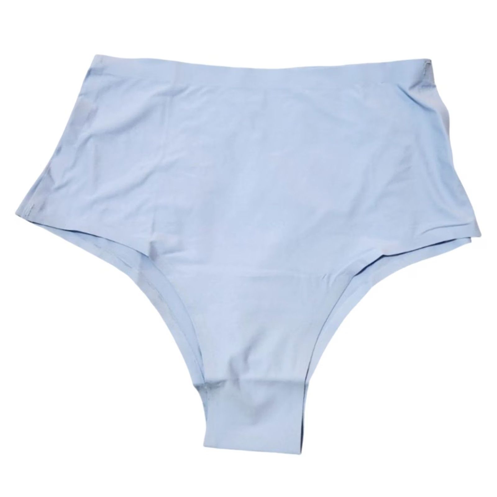 Vintage Cheek Boss Panty Womens L High Waist Cheeky Underwear Solid Blue Panties Size 36" / US 14 / IT 50 - 2 Thumbnail