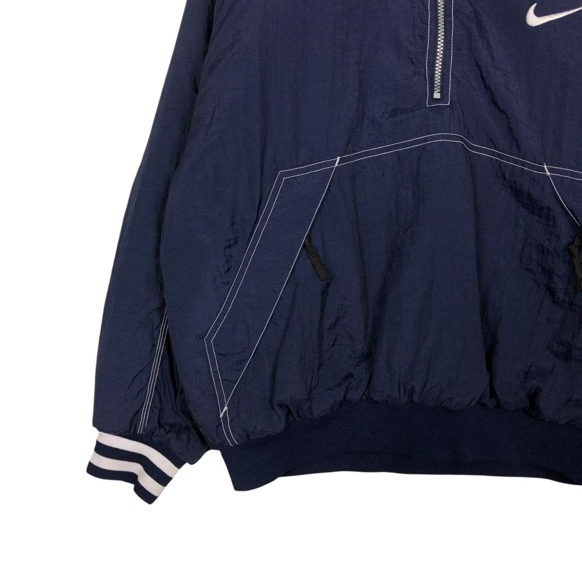 Nike 🔥VINTAGE BOMBER JACKET NIKE HALF ZIPPER BIG SWOOSH Size US M / EU 48-50 / 2 - 7 Thumbnail