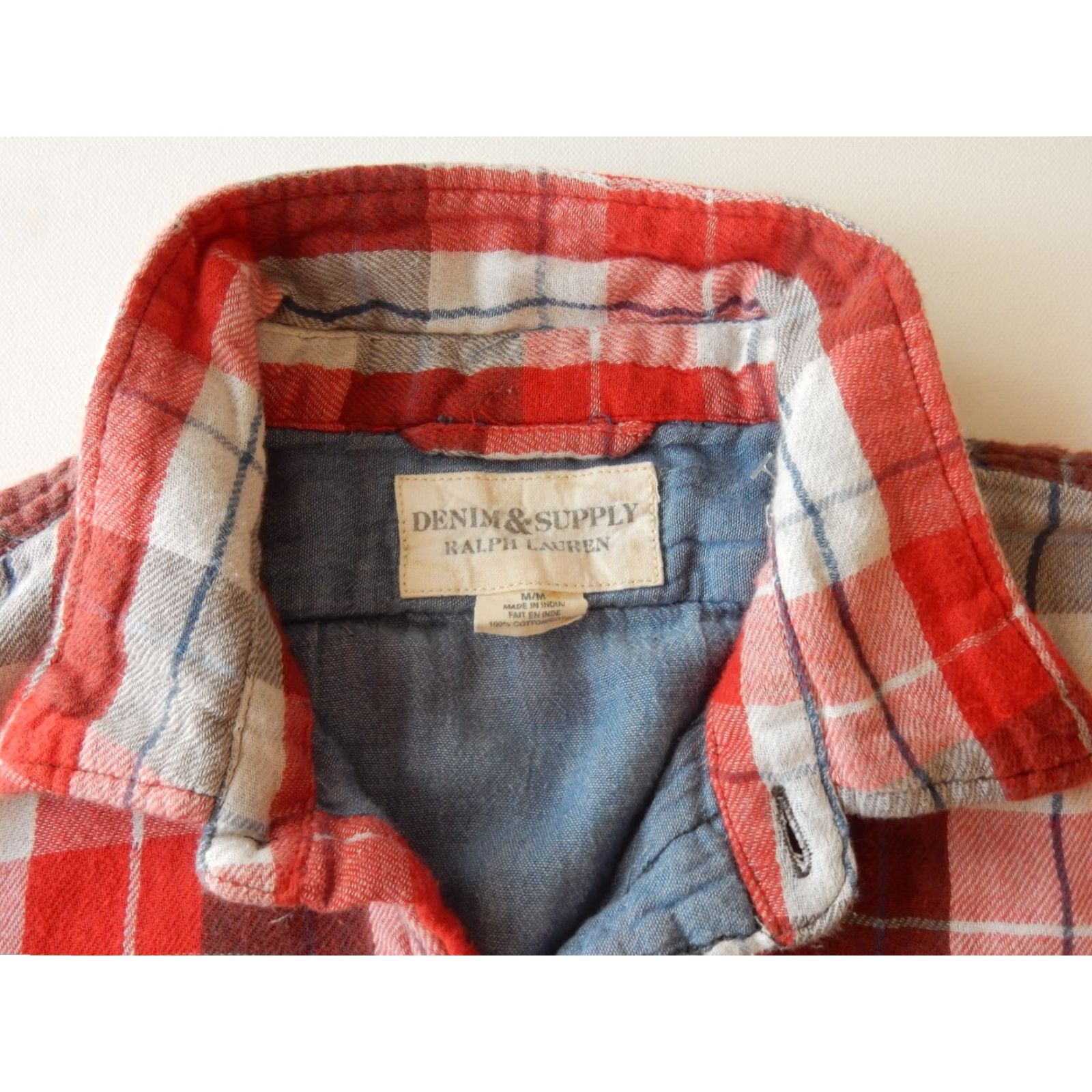 Ralph Lauren Ralph Lauren Denim & Supply Men's Flannel Shirt Size M Red Plaid Button-Up Long Sleeve Shirt Mens Macy Restock Size US M / EU 48-50 / 2 - 4 Thumbnail